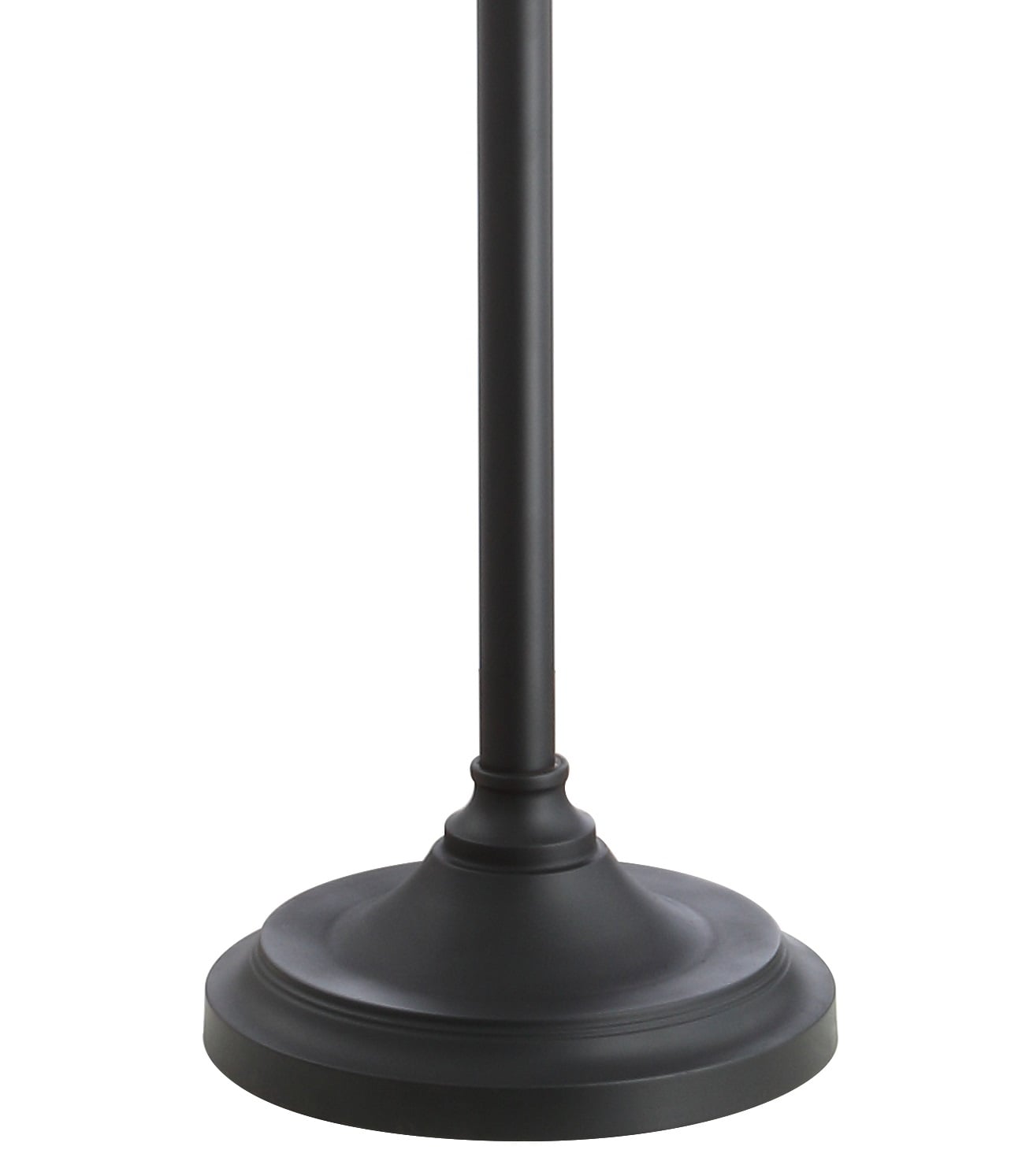 January 60" Black and Bronze Glass Floor Lamp