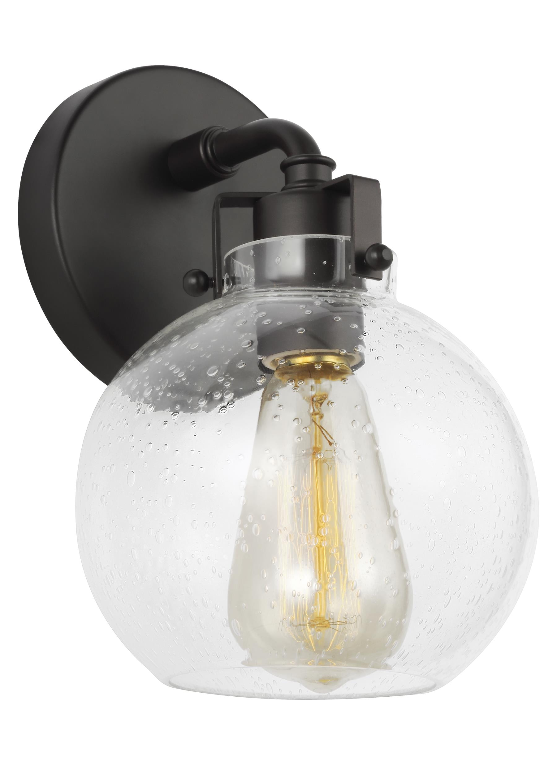 Generation Lighting VS24401ORB Clara 6.25-in W 1-Light Oil-Rubbed Bronze Transitional Wall Sconce
