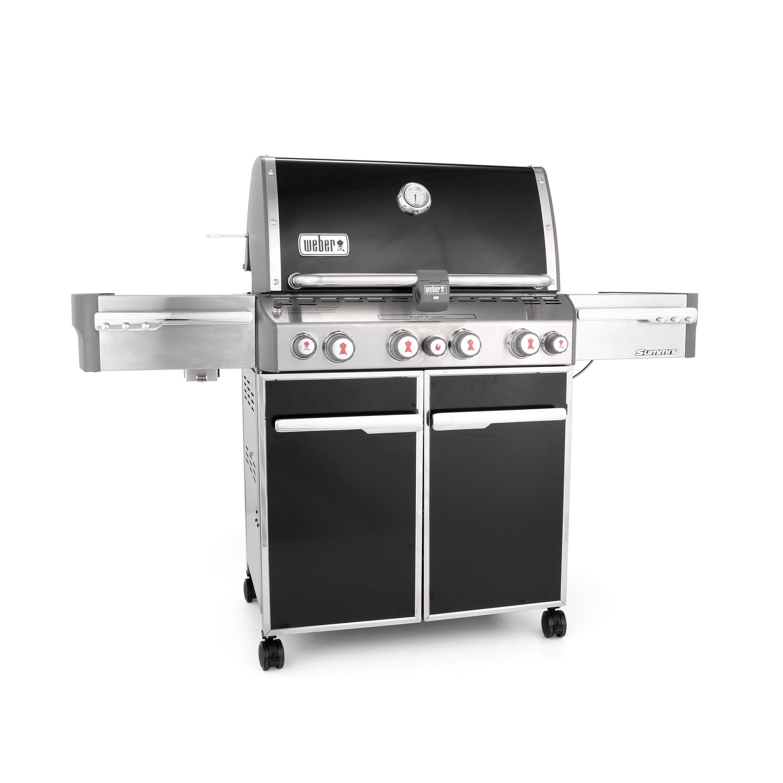 Du bliver bedre Habubu Paranafloden Weber Summit E-470 Black 4-Burner Natural Gas Infrared Gas Grill with 1  Side Burner with Integrated Smoker Box in the Gas Grills department at  Lowes.com