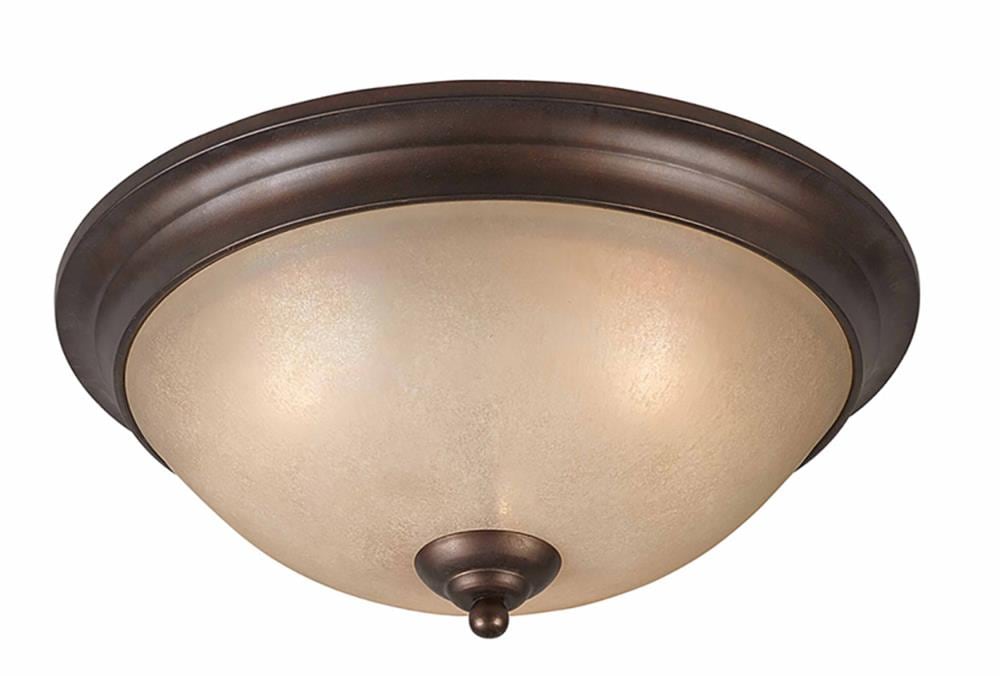  1001-06-17 Stepanov 3-Light 17-in Bronze Flush Mount Light
