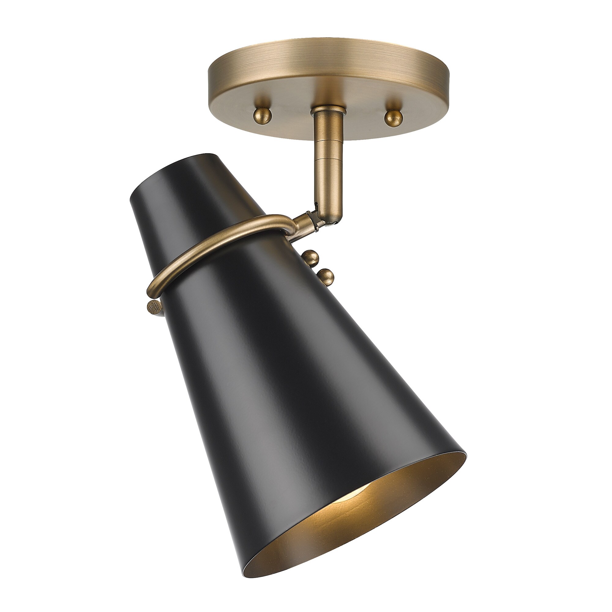 Golden Lighting 2122-SF MBS-BLK flushmounts - View #3