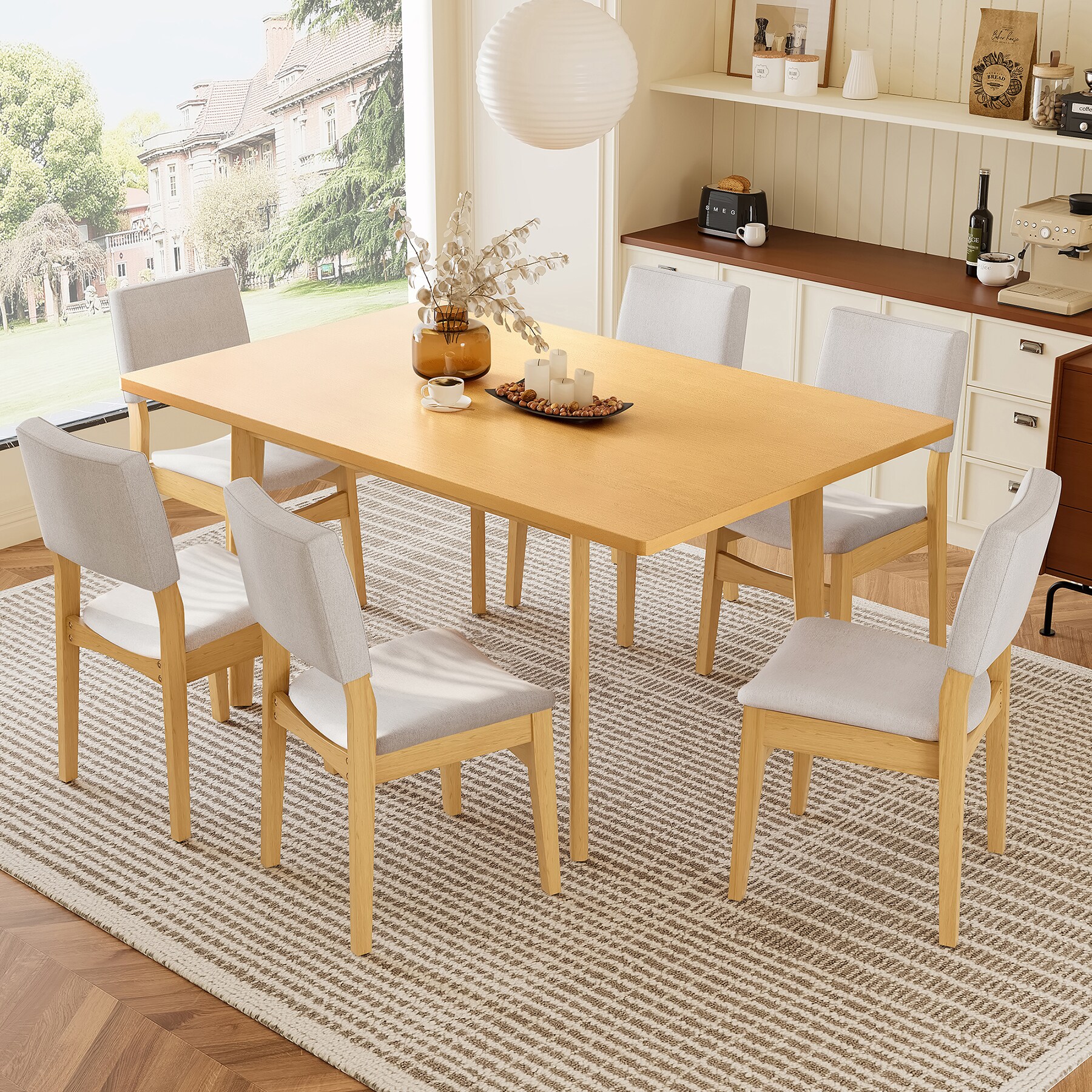 SINOFURN SYA010611WT Dining-Sets - View #2