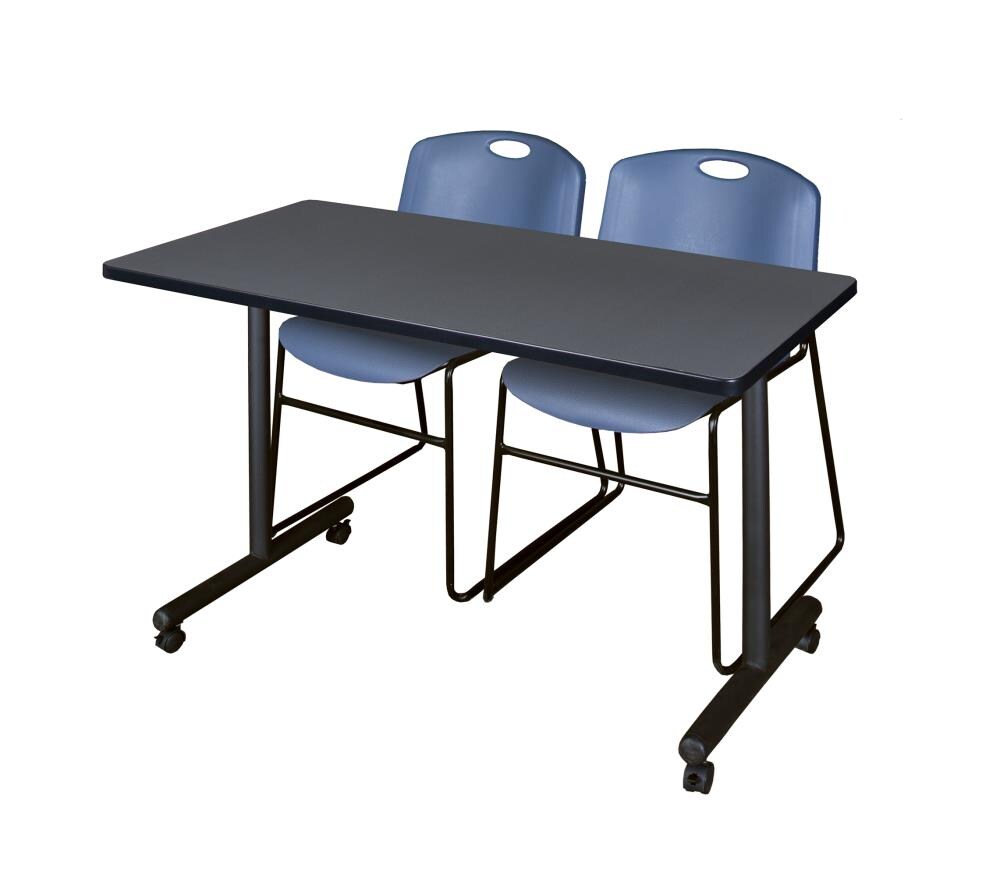 Regency MKTRCC4824GY44BE Training Gray 4-Person Training Table (48-in W x 29-in H)
