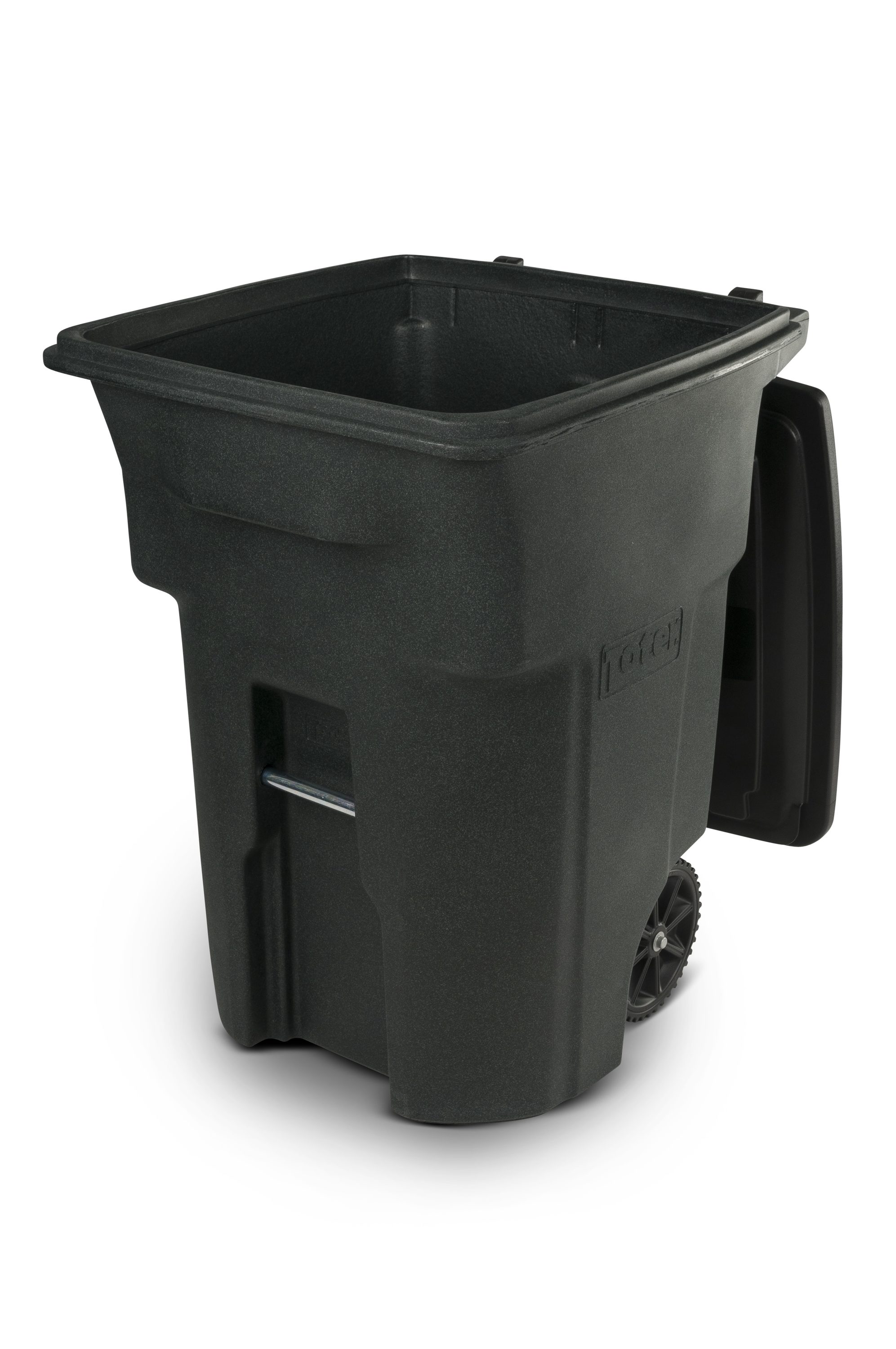 32 gal. Wheeled Outdoor Garbage Can with Lid, Eco Green (2-Pack)