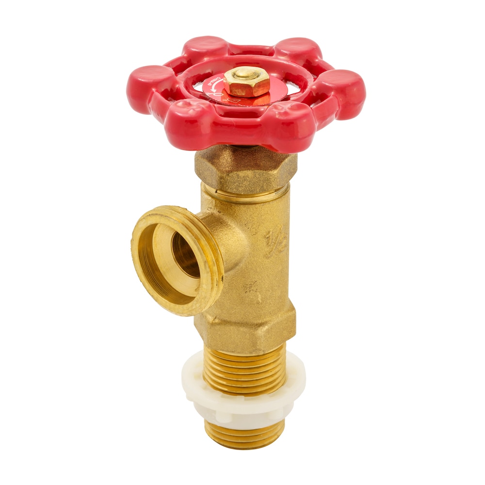 brass 1/2 fip surface mount wall hydrant boiler drain 
