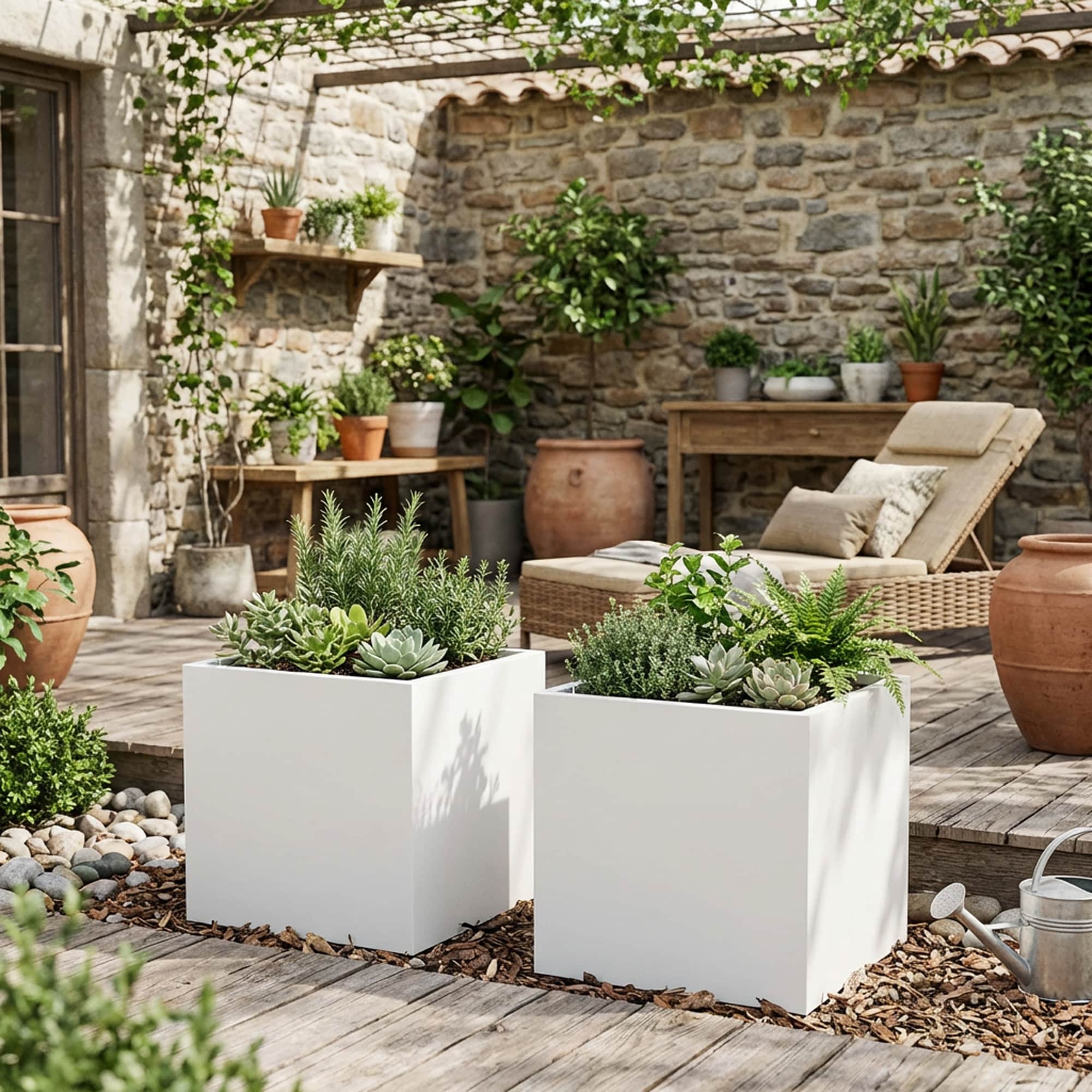 Dreamsidea LS-OB1001-WHITE Raised-Planter-Boxes - View #5