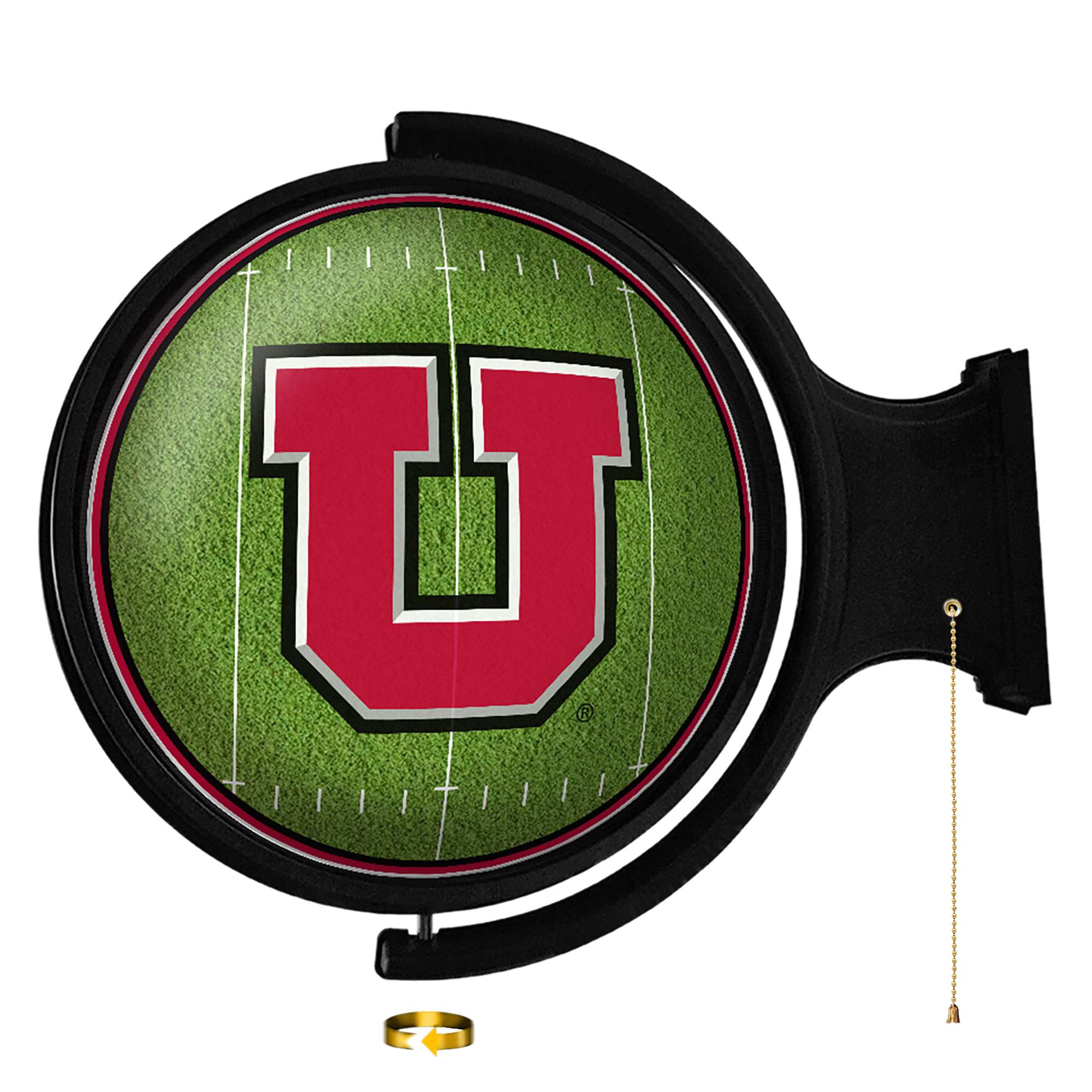 The Fan-Brand NCUTAH-115-22 Utah Utes Rotating Wall Lights 23-in Constant LED Game Room Lighted Sign