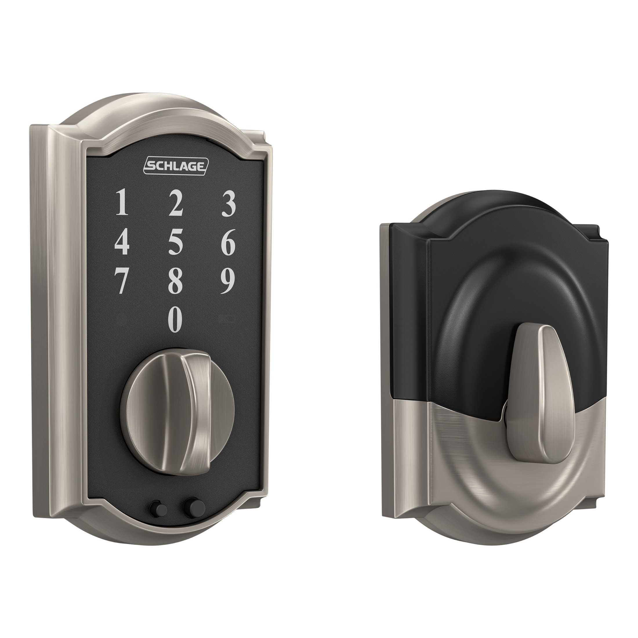 BRINKS COMMERCIAL Heavy Duty Commercial Lever Satin Chrome Interior/Exterior Bed/Bath Hall/Closet Keyed Entry Door Handle BC40107 Sansujyuku sansujyuku.com