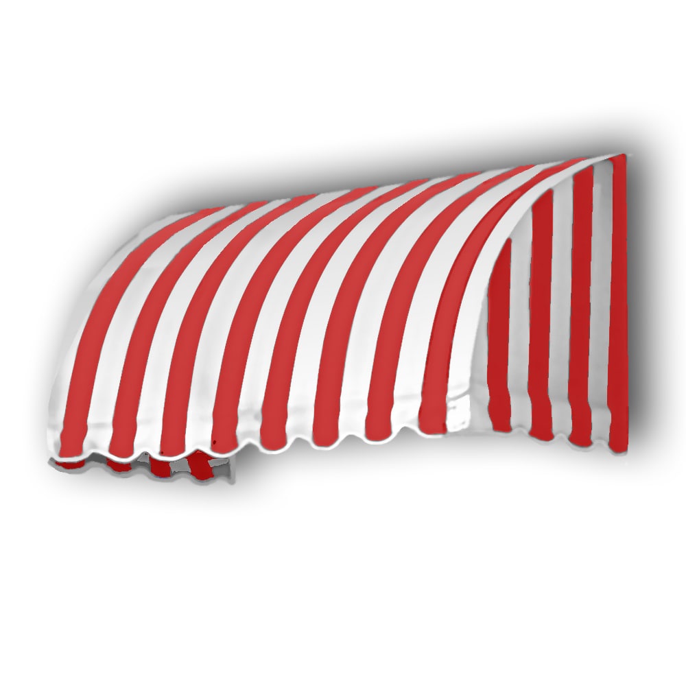 Awntech CS33-10RW Key West 144-in Wide x 120-in Projection x 8-in Height Fabric Gray Solid Patio Awning