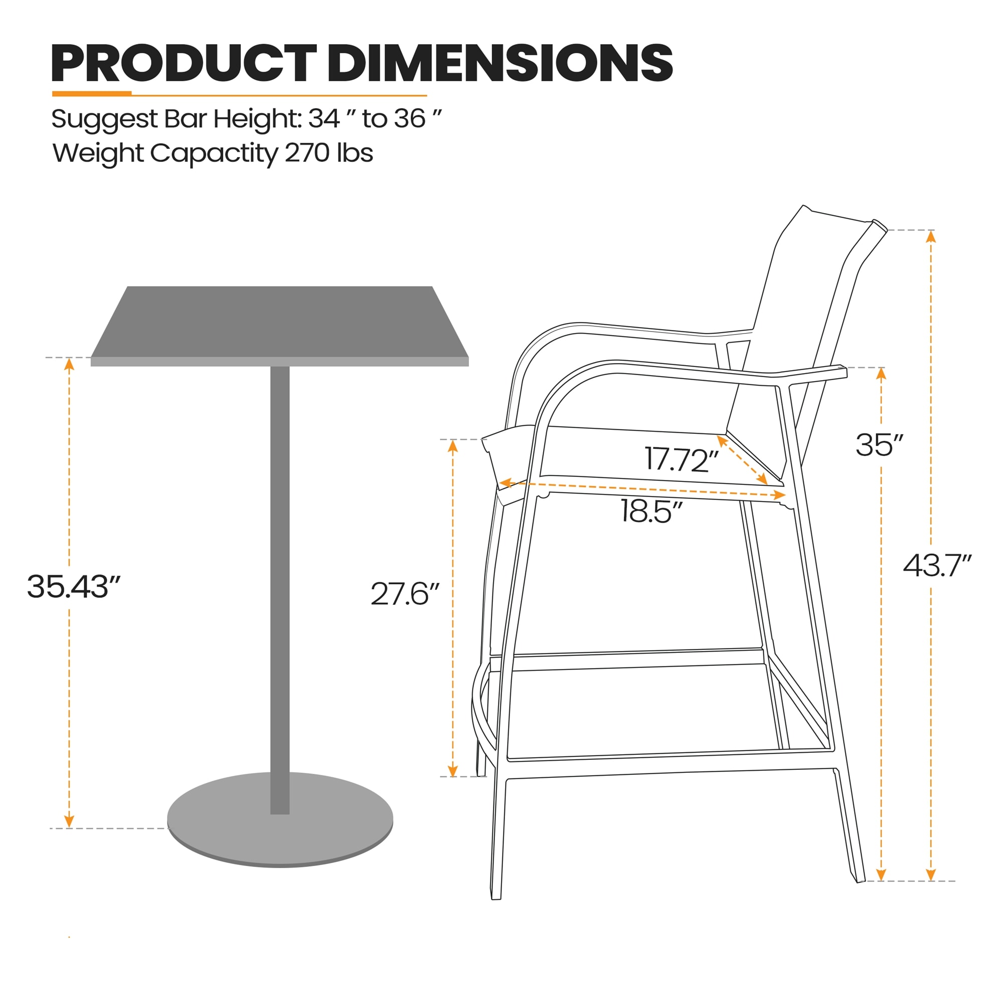Crestlive Products CL-ST001BRN-2SET Patio-Chairs - View #3