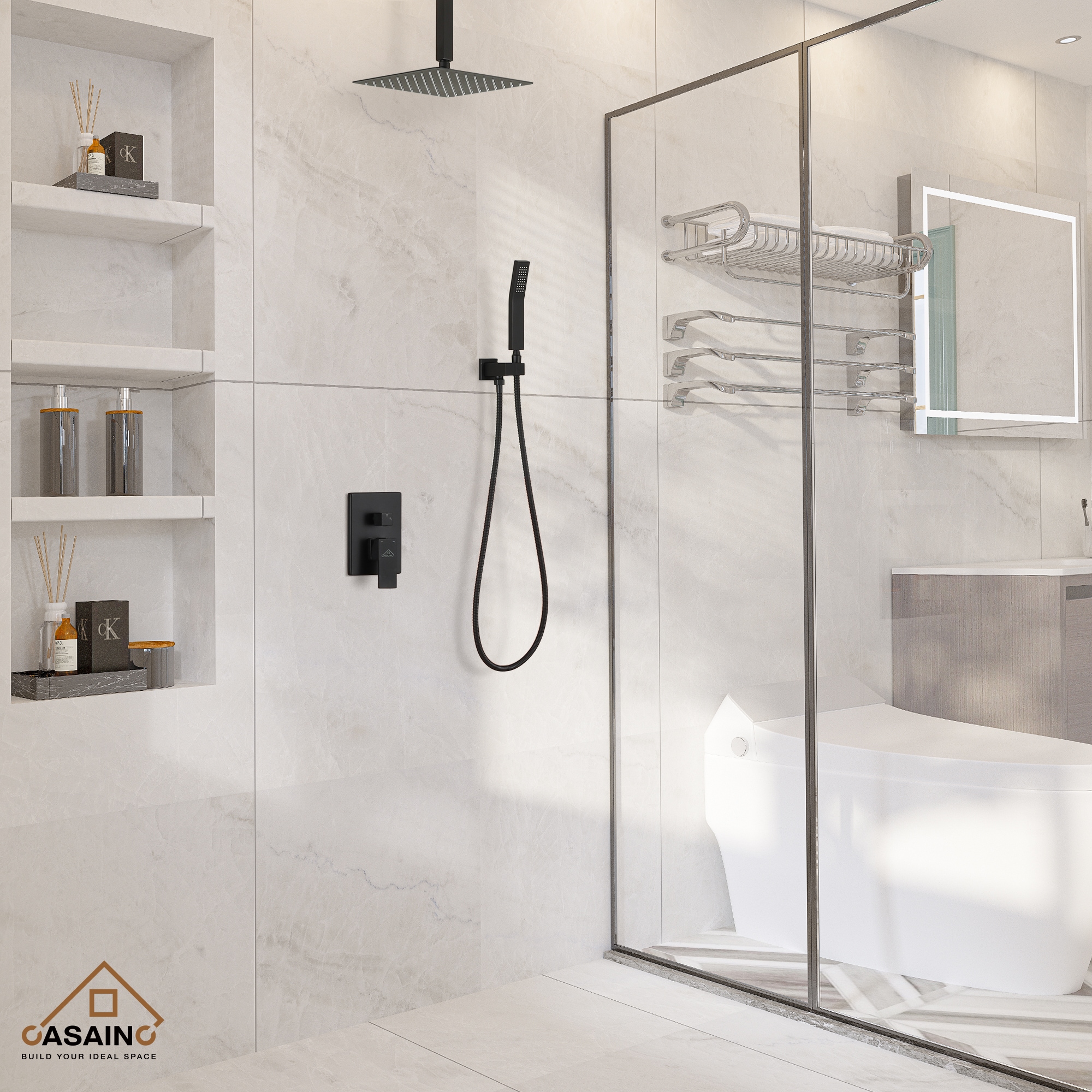 CASAINC RB0749-WE Showerhead-Bar-Panels - View #5