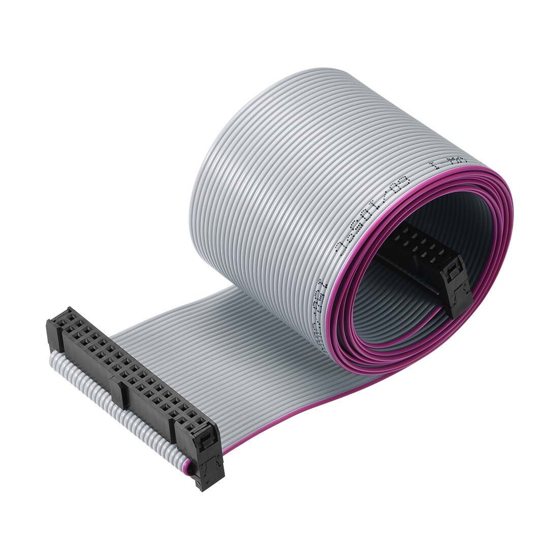 Unique Bargains IDC Wire Flat Ribbon Cable FC/FC Connector A-type 34 Pins 2.54mm Pitch 1m Length Gray #S26050800UX5856