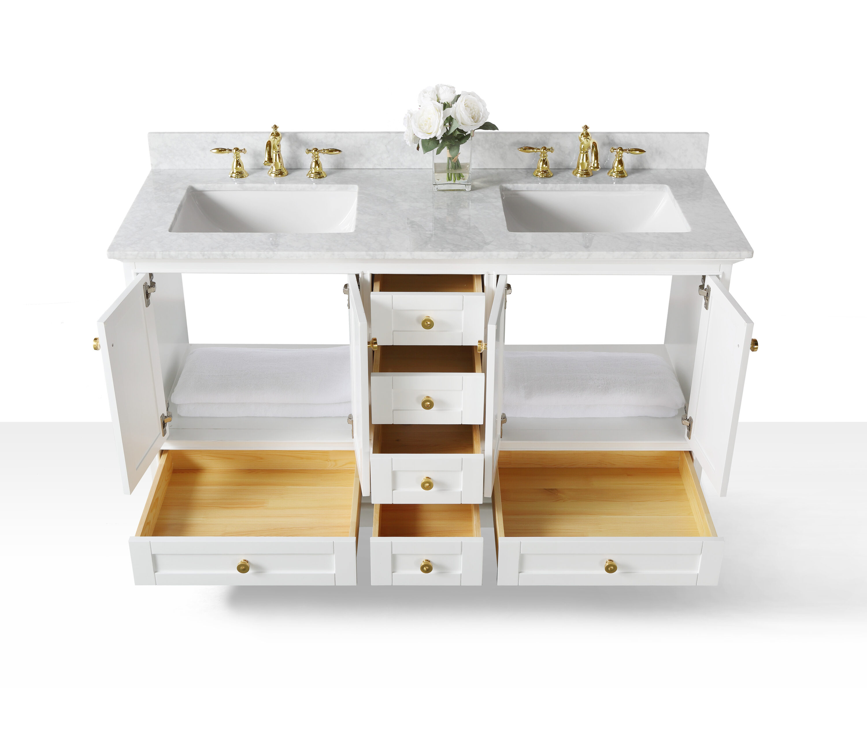 Ancerre Designs VTSAUDREY60WCWGD Bath-Vanity-Combo - View #13