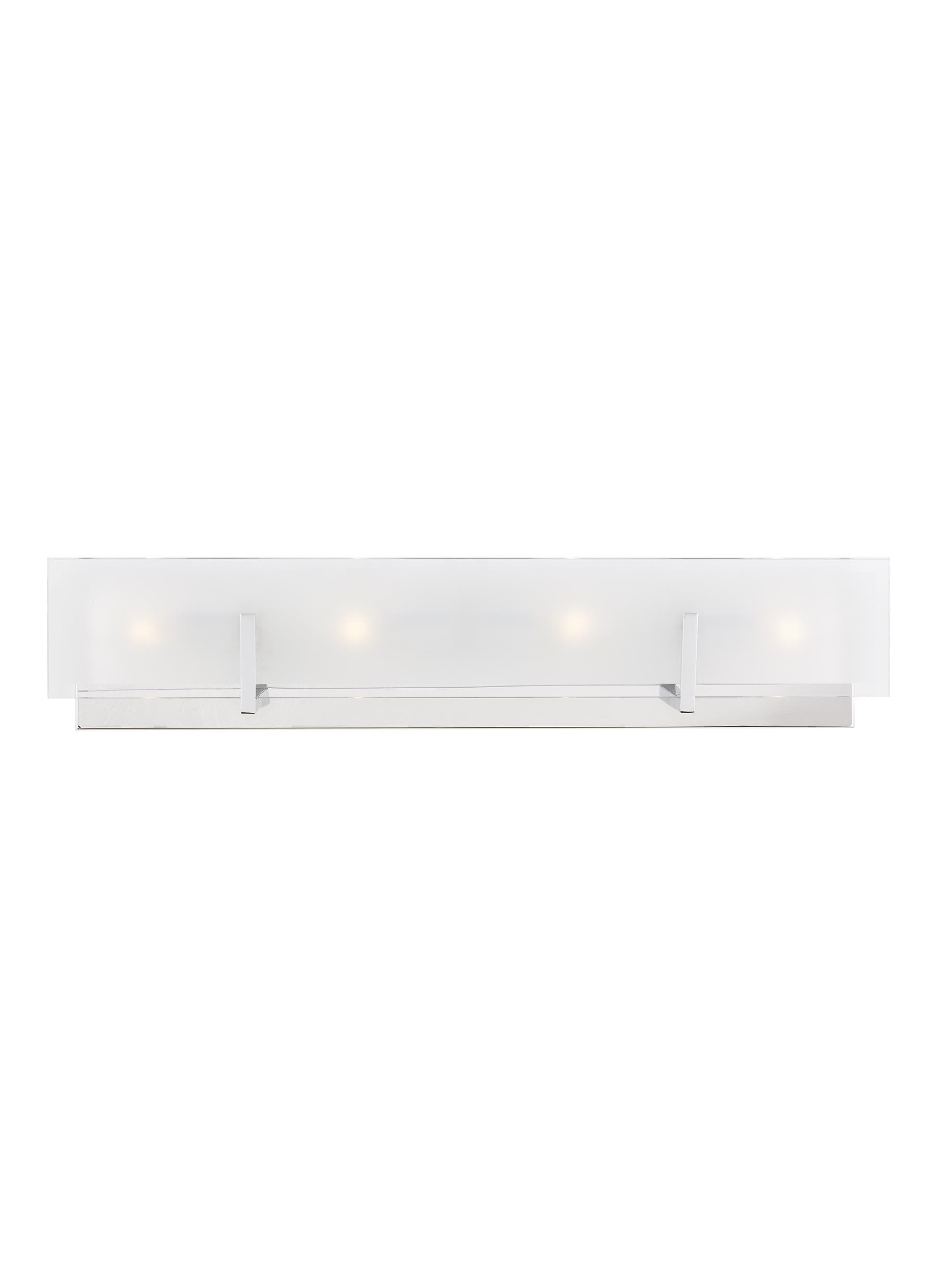 Generation Lighting 4430804EN-05 Syll 26-in 4 -Light Chrome Modern/contemporary Vanity light