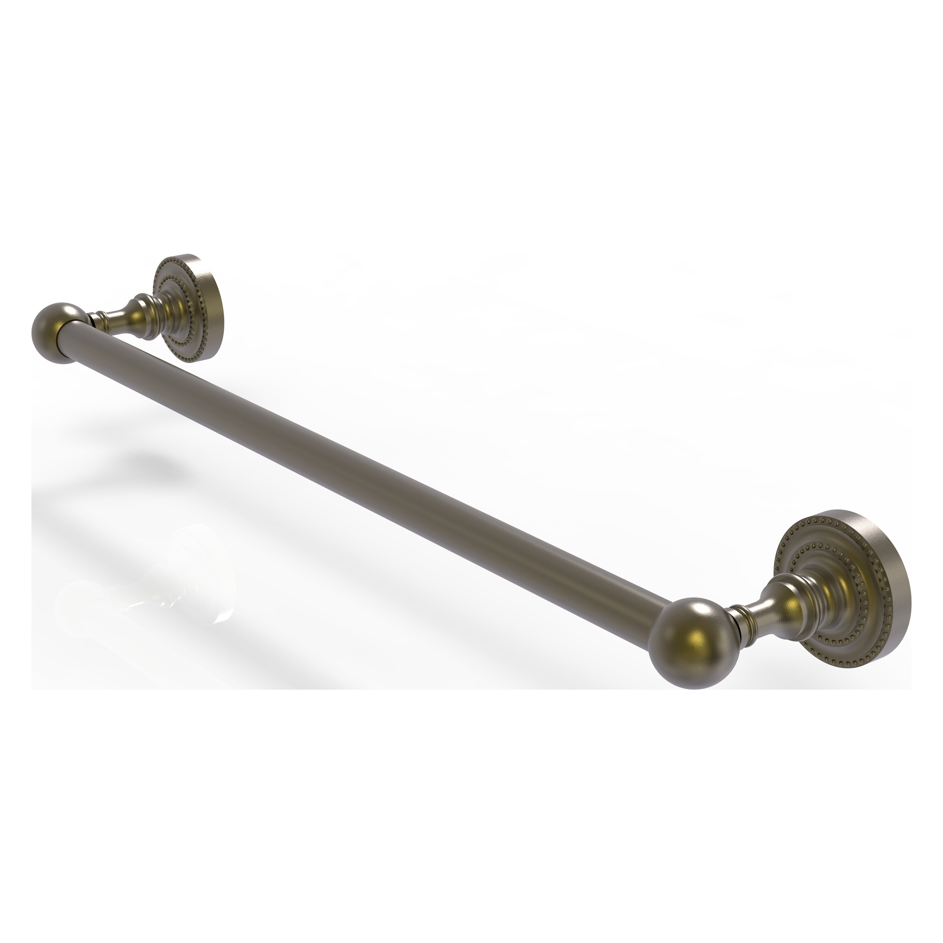 Allied Brass DT-41/18-ABR Dottingham 18-in Antique Brass Wall mount Single Towel Bar