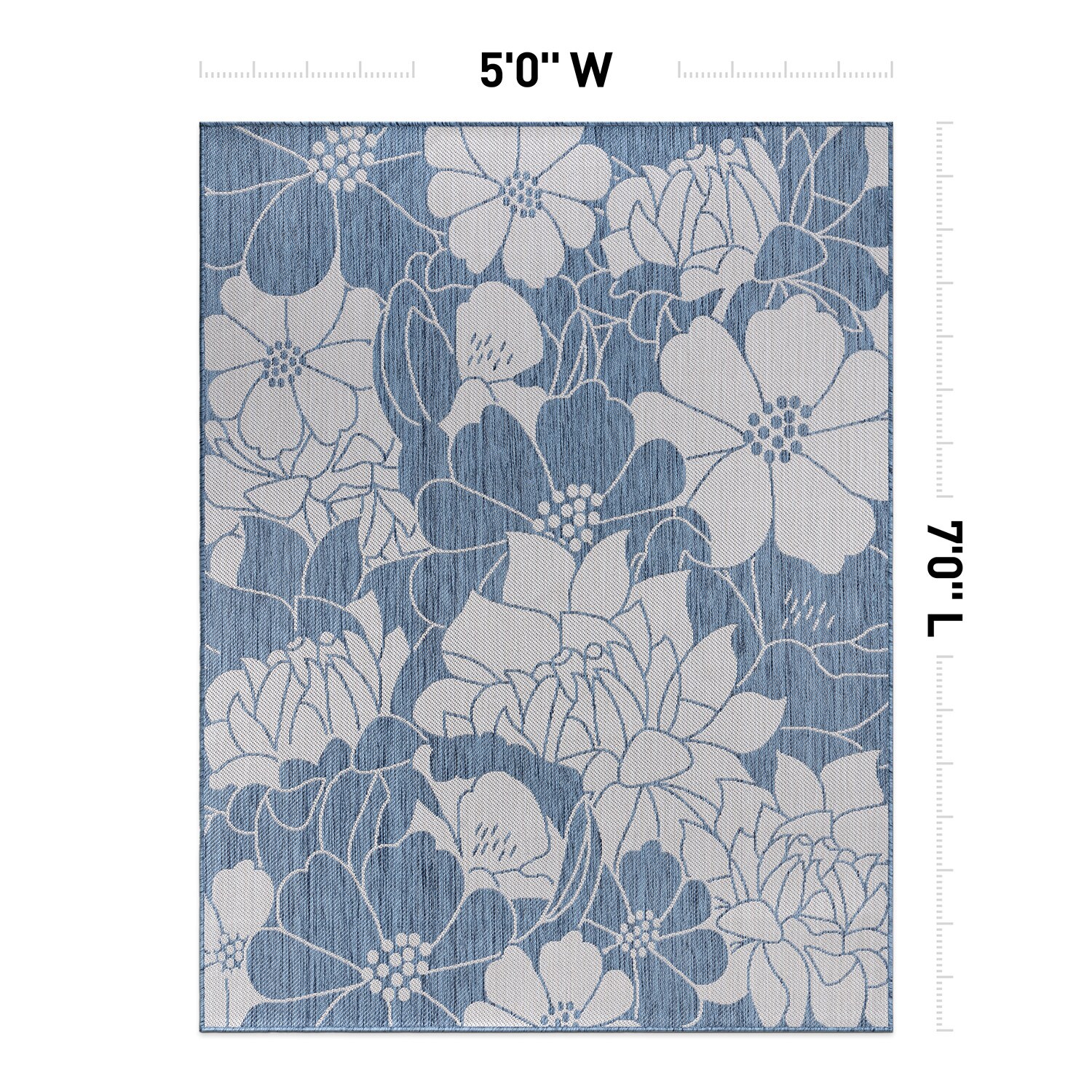 World Rug Gallery 115BLUE5X7 rugs - View #3