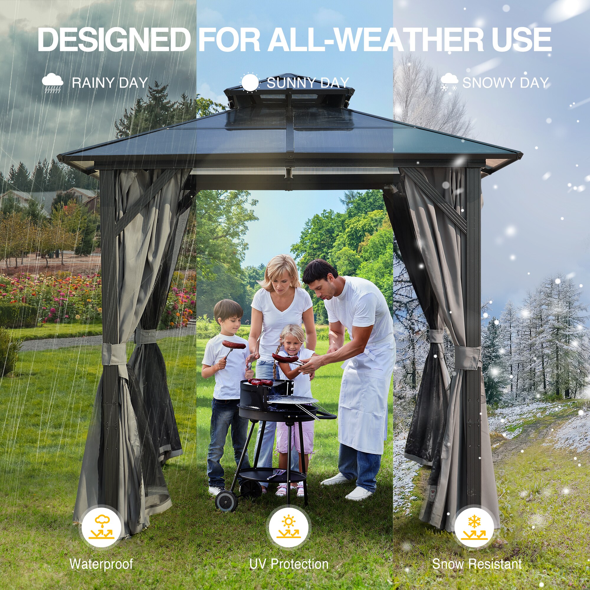 ToolCat LS2-56-HW Wood-Resin-Gazebos - View #7