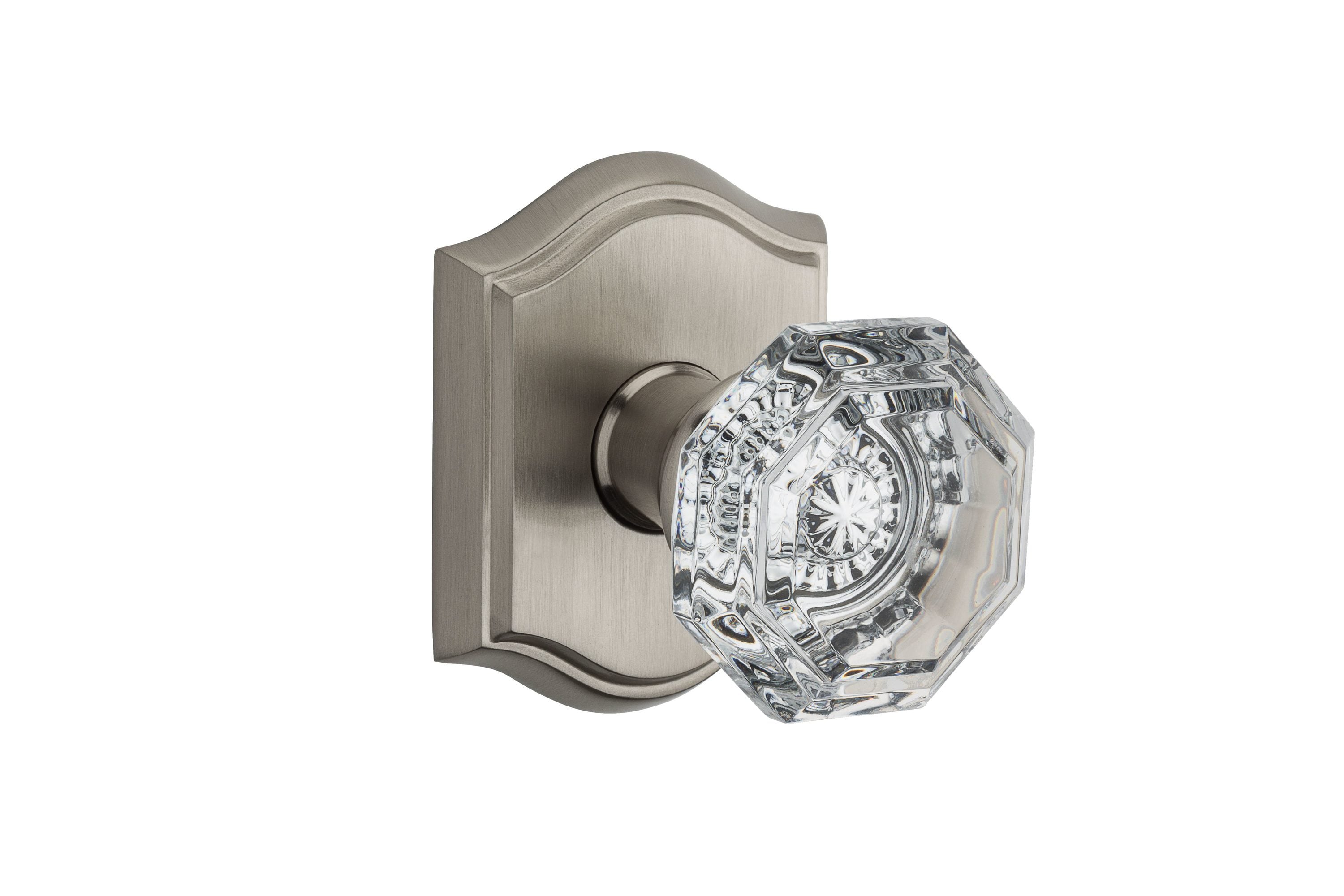 Baldwin PVCRYTAR150 Satin Nickel Interior Bed/Bath Privacy door knob Single pack