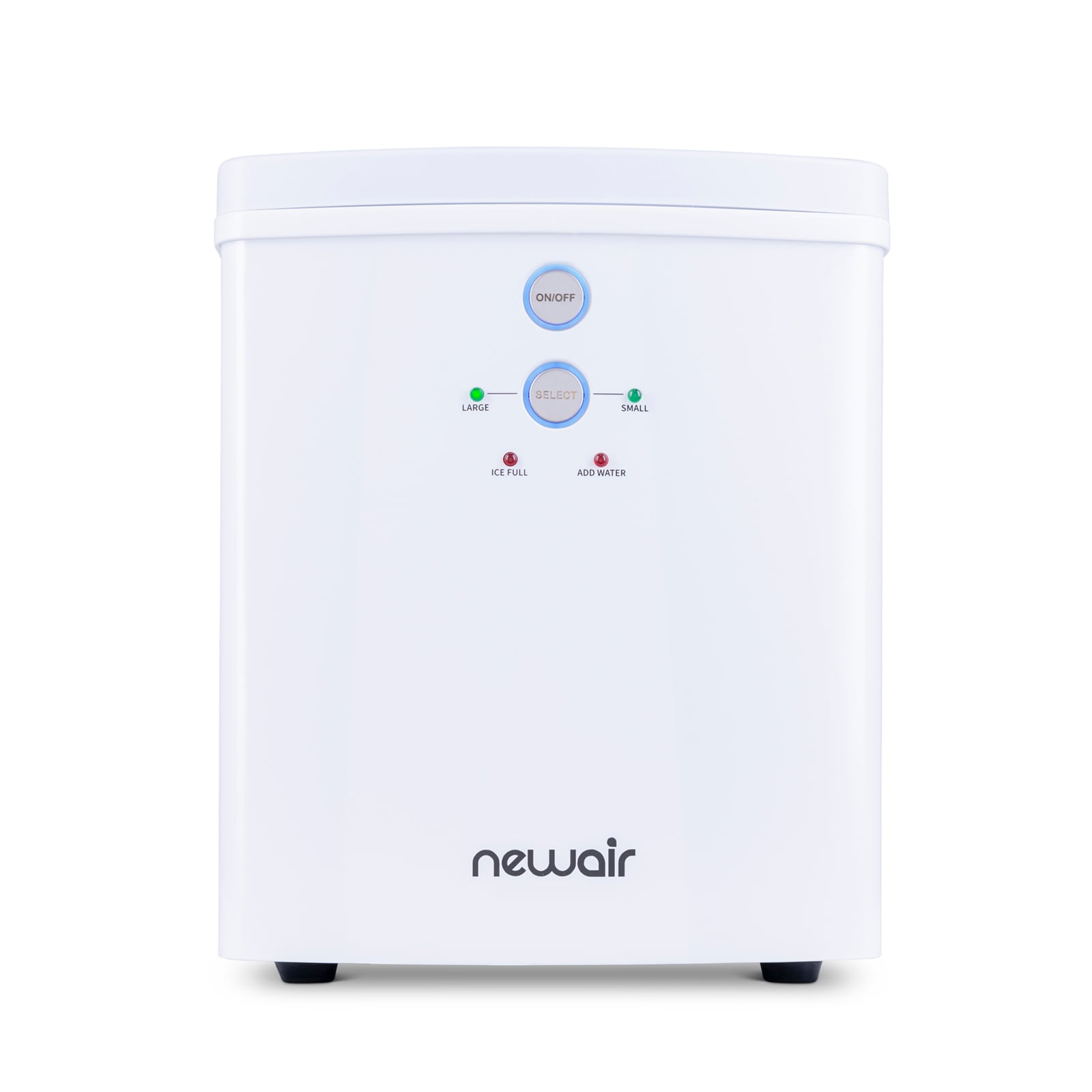 Newair 26 lbs. Countertop Ice Maker, Portable And Lightweight, Intuitive  Control, Large Or Small Ice Size in Matte Black