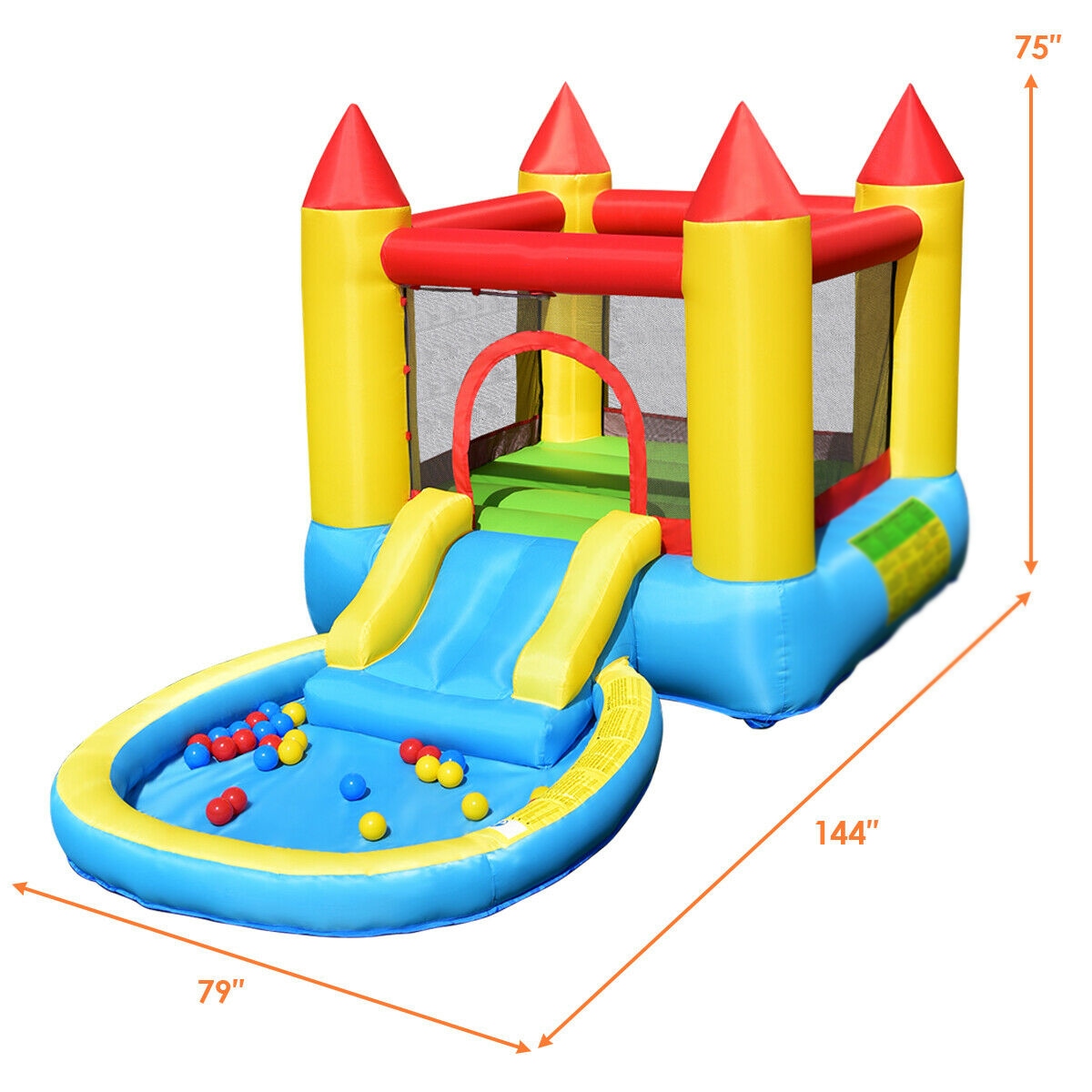 Slickblue D-CO-55007PO Bounce-Houses - View #3