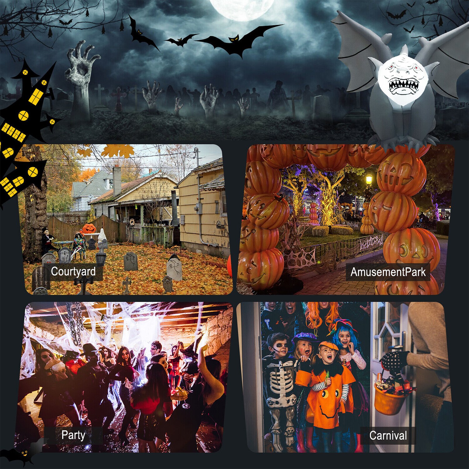 WELLFOR TX-HGY-10012US Outdoor-Halloween-Decor - View #8