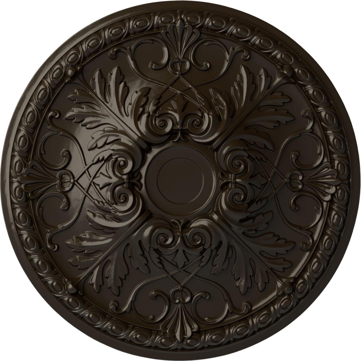 Ekena Millwork CM32TNSHF Tristan 32.375-in W x 32.375-in L Painted Stone Hearth Polyurethane Whole Ceiling Medallion