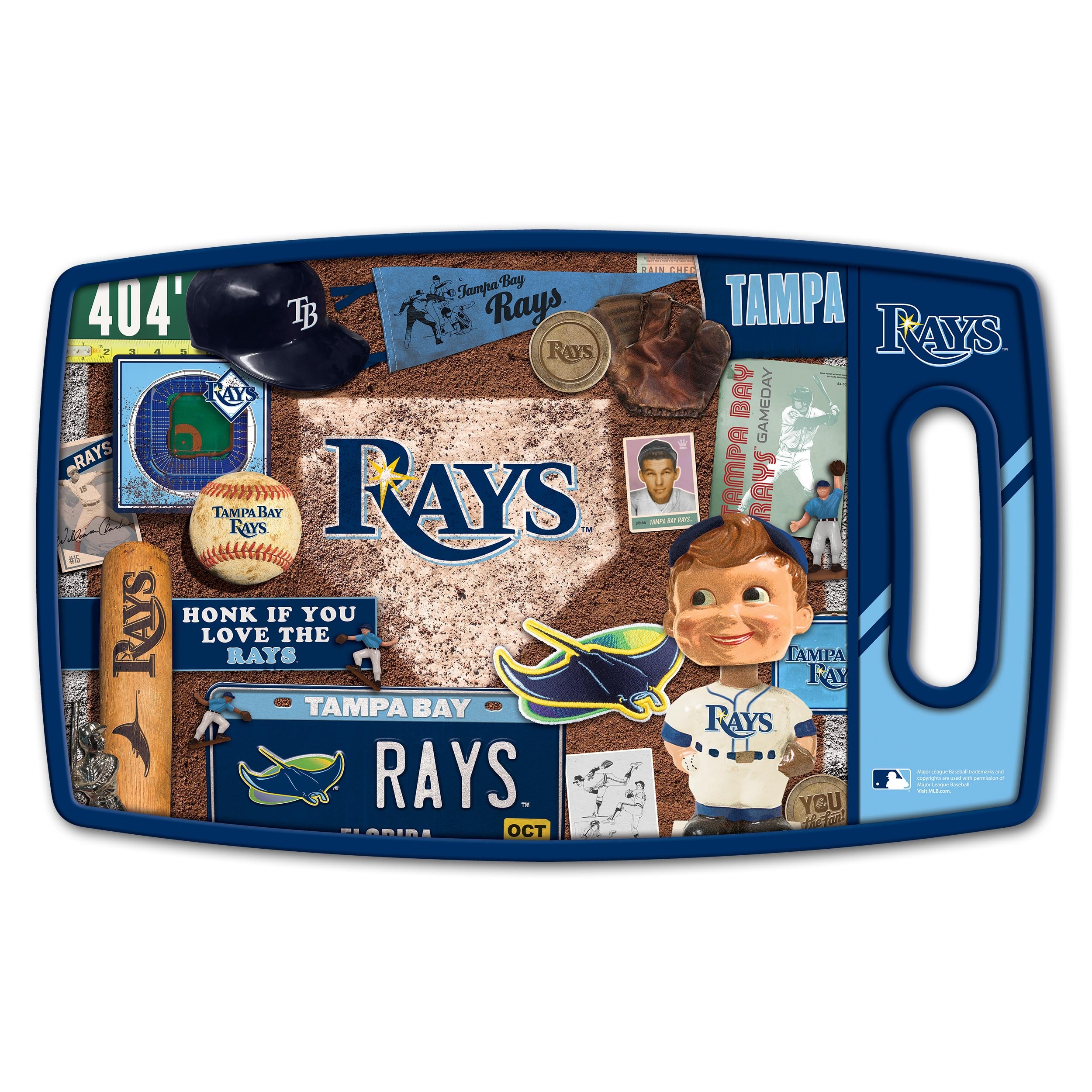 Tampa Bay Rays Team Jersey Cutting Board