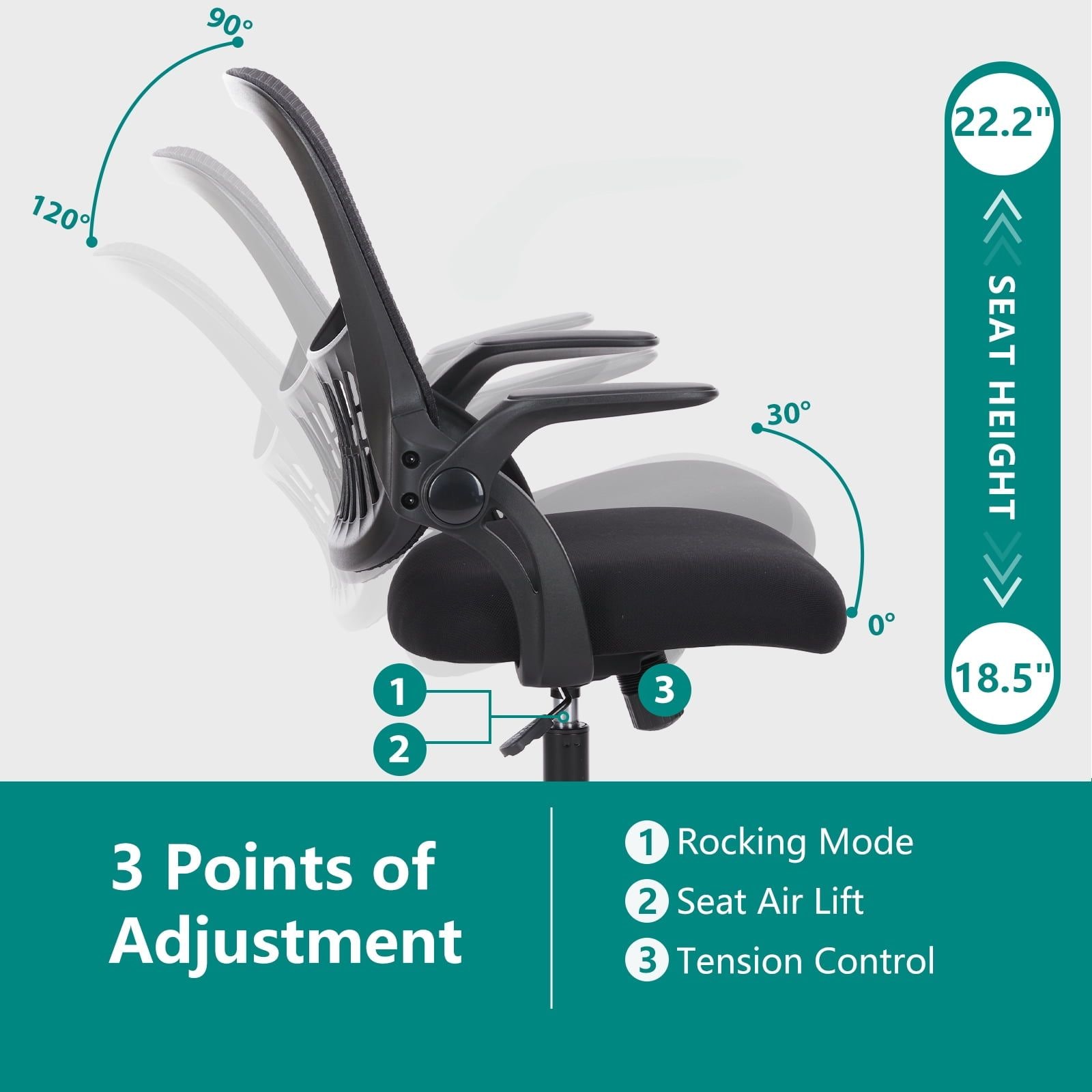 Beedesign DO-D01027HPN9G Office-Chairs - View #2