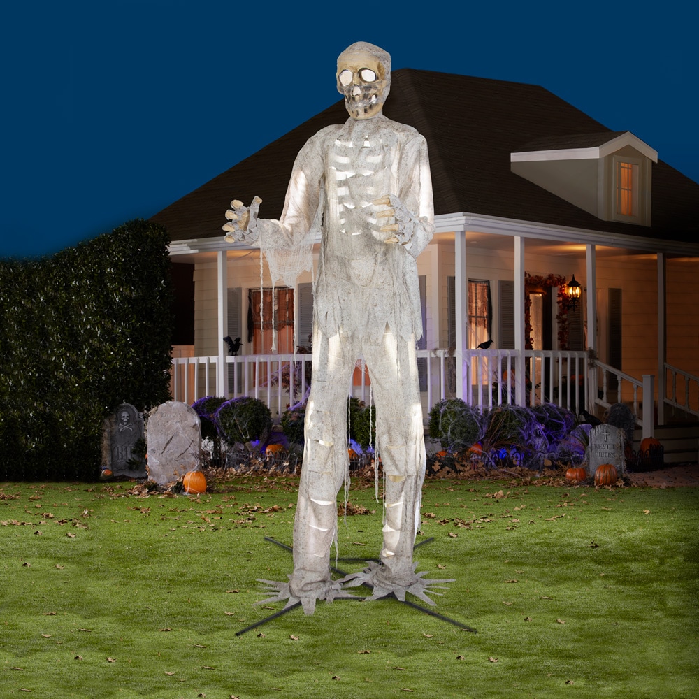 Image of Halloween 12ft LED Lighted Mummy Animatronic