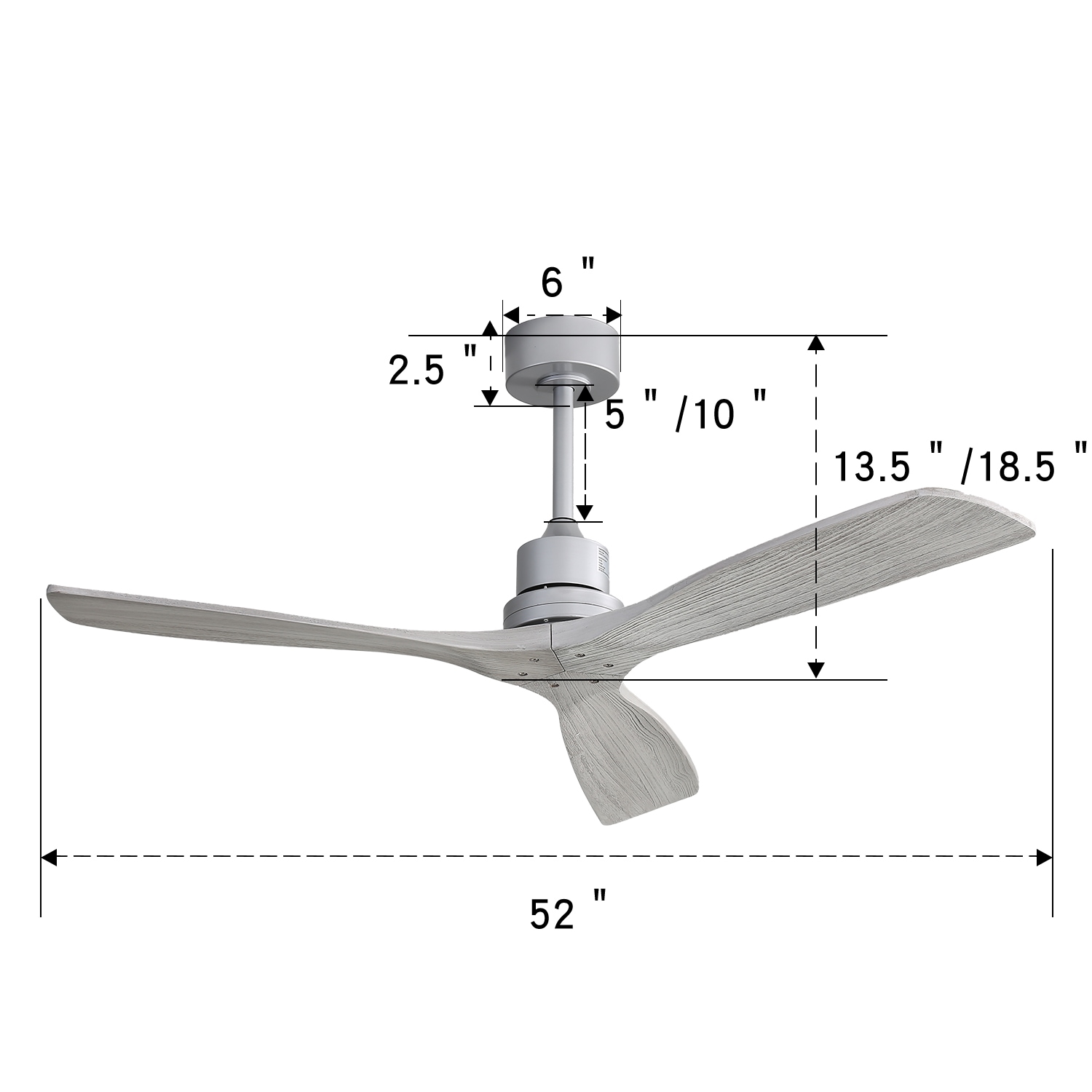 Sofucor L-5247-SL-WD-HMW-60W Ceiling-Fans - View #8