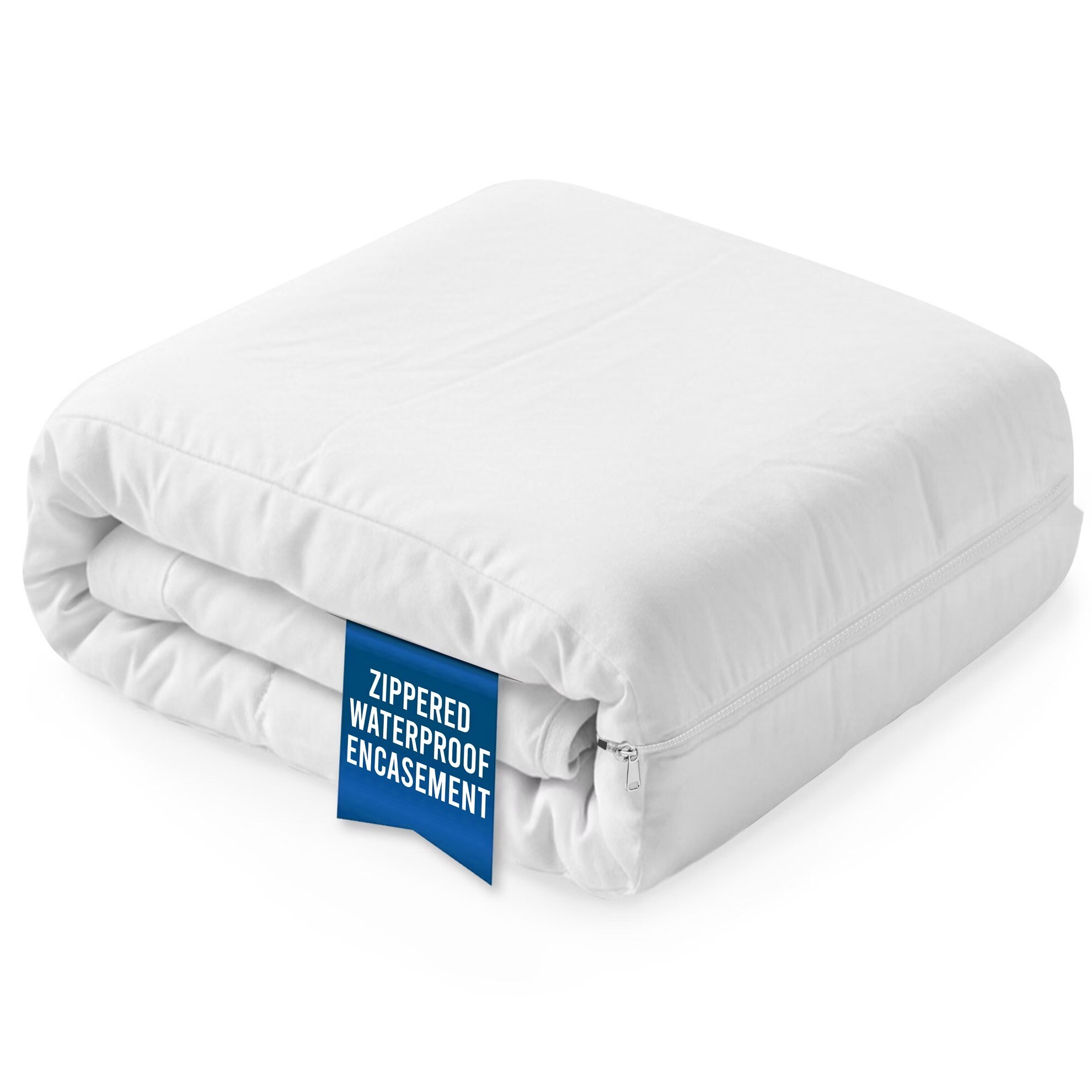Comfety Waterproof Mattress Encasement and Zippered Mattress Protector with Full Protection