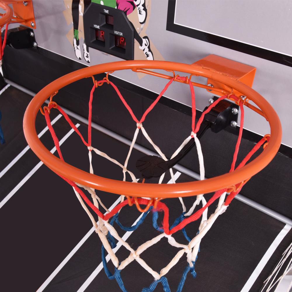 Buy SereneLife Dual Hoop Basketball Shootout Indoor Home Arcade Room Game  with Electronic LED Digital Double Basket Ball Scoreboard & Play Timer  Fold-up Court Shooting Sports for Kids&Adults Player Online at  desertcartINDIA