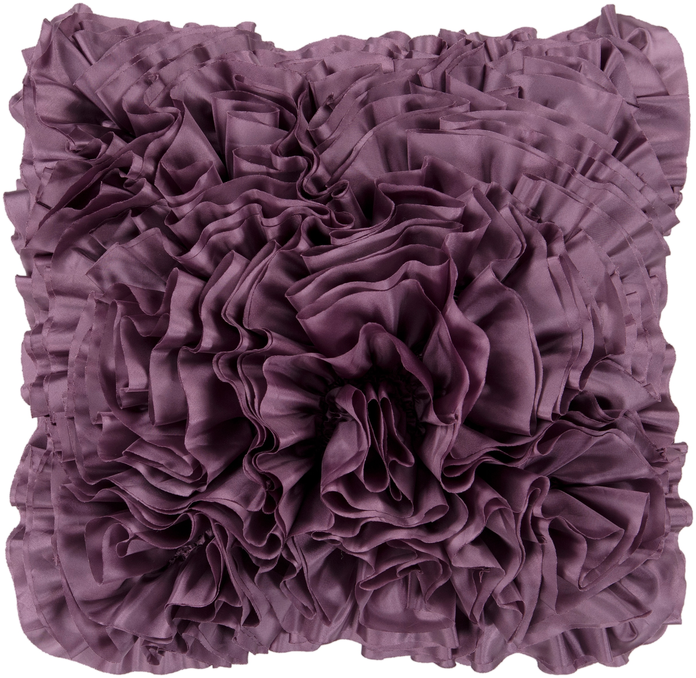 Surya BB035-1818P Prom 18-in x 18-in Bright Purple Indoor Decorative Pillow