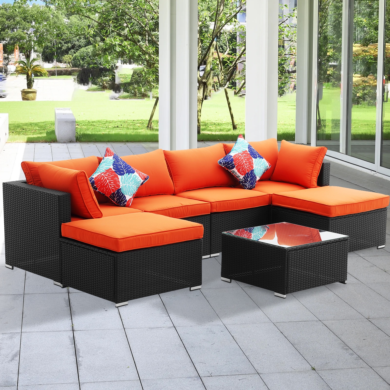 Flynama YH-CT-7-OR Patio-Conversation-Sets - View #5