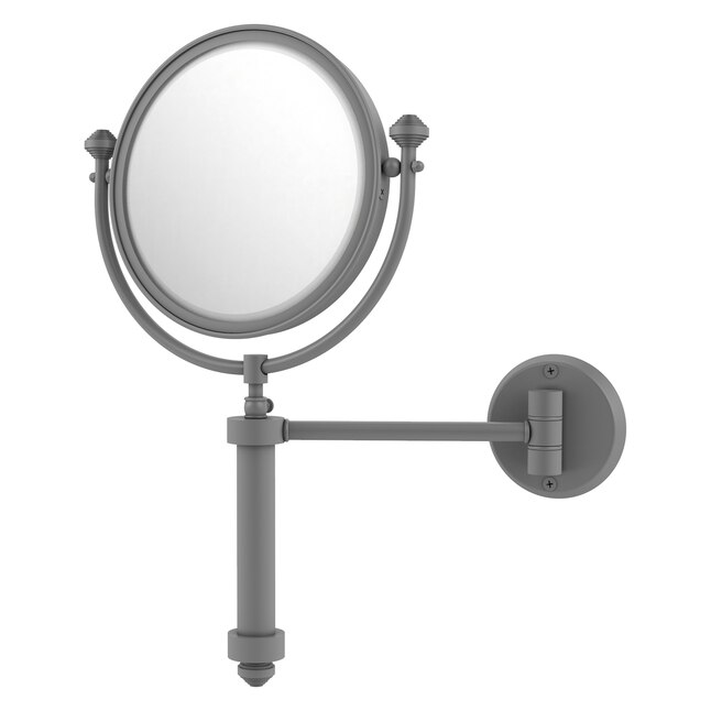 Allied Brass Southbeach 8-in x 16-in Matte White Double-Sided Magnifying Wall-Mounted Vanity Mirror Allied Brass Southbeach 8-in x 16-in Matte White Double-Sided Magnifying Wall-Mounted Vanity Mirror