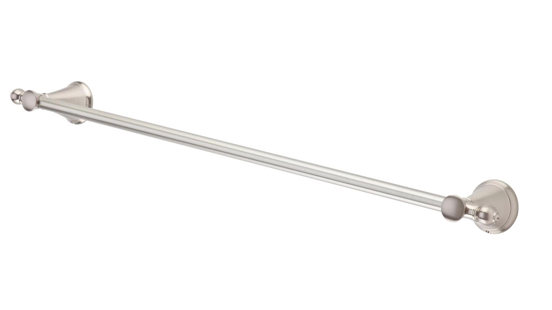 Pfister BTB-GL2K Saxton 24-in Brushed Nickel Wall mount Single Towel Bar