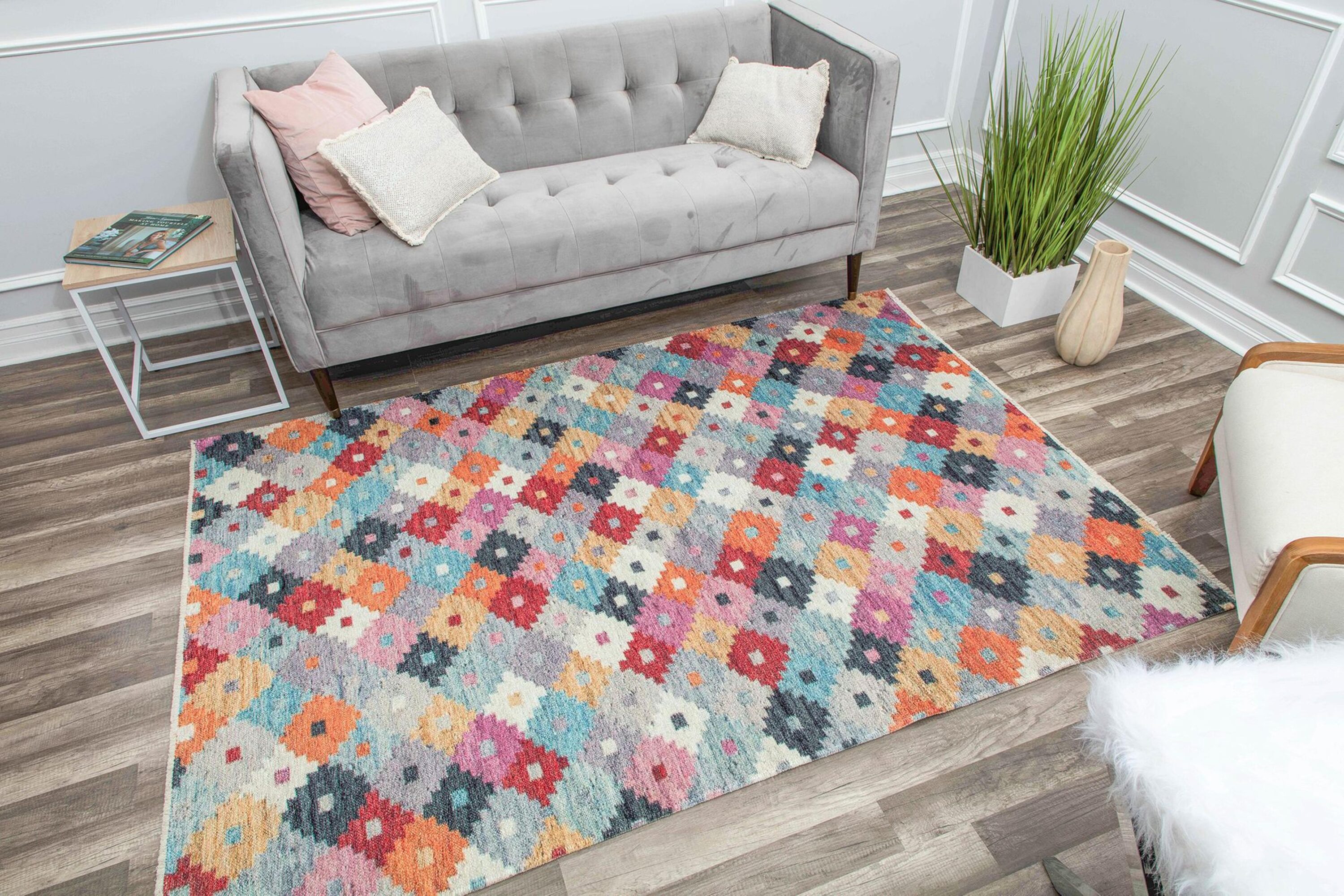 Rugs America 30309 Iggi 8 x 10 (ft) Loomed Polyester Daisy Doolittle Rectangular Indoor Medallion Vintage Area rug