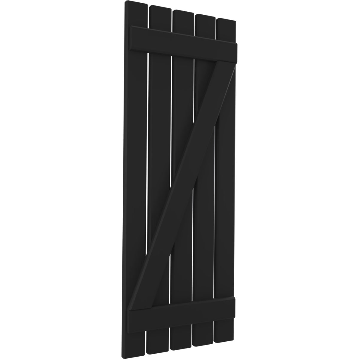 Ekena Millwork ARW102SB519X42BLH Exterior-Shutters - View #3