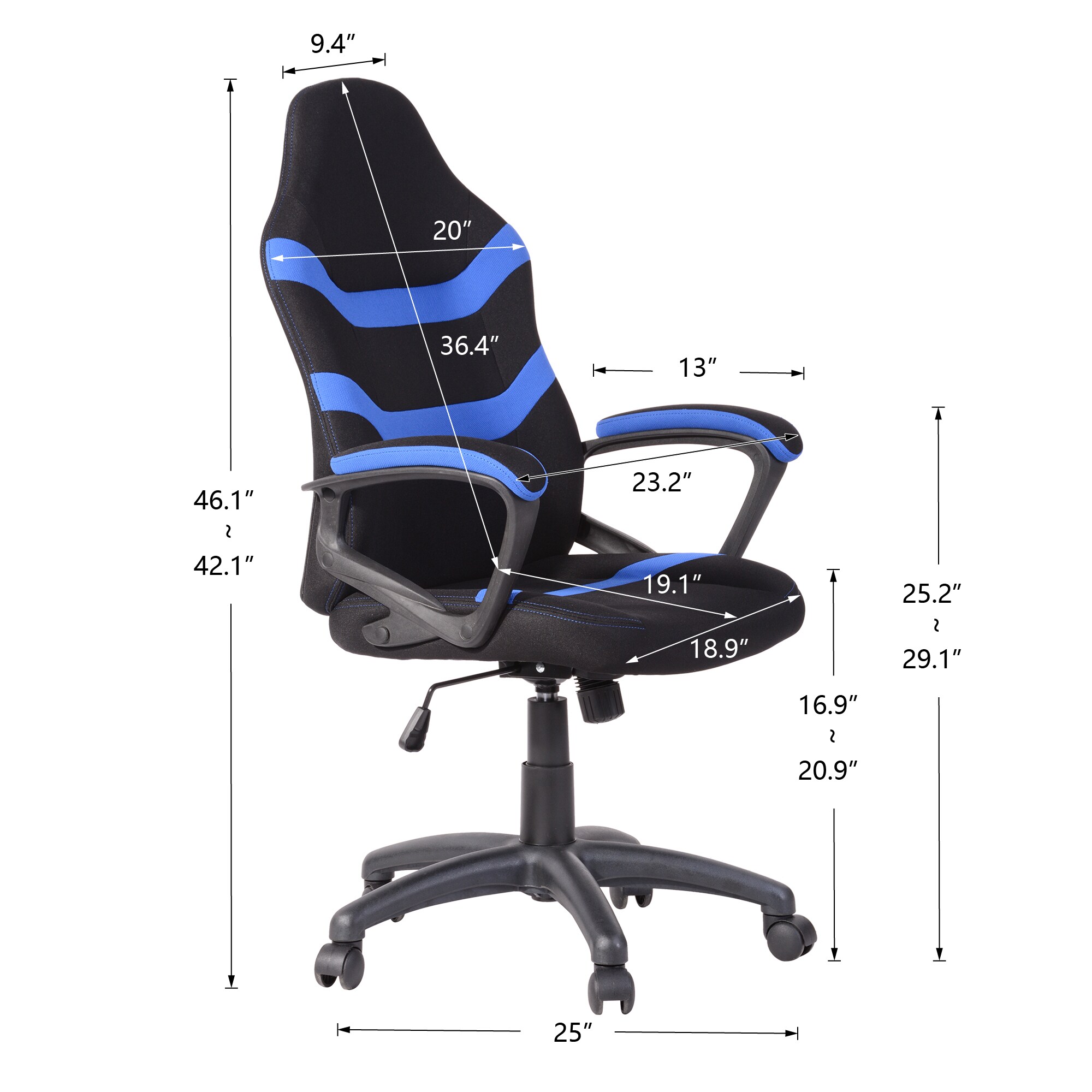 CASAINC ZD-ZY-8245BL-LA Office-Chairs - View #3