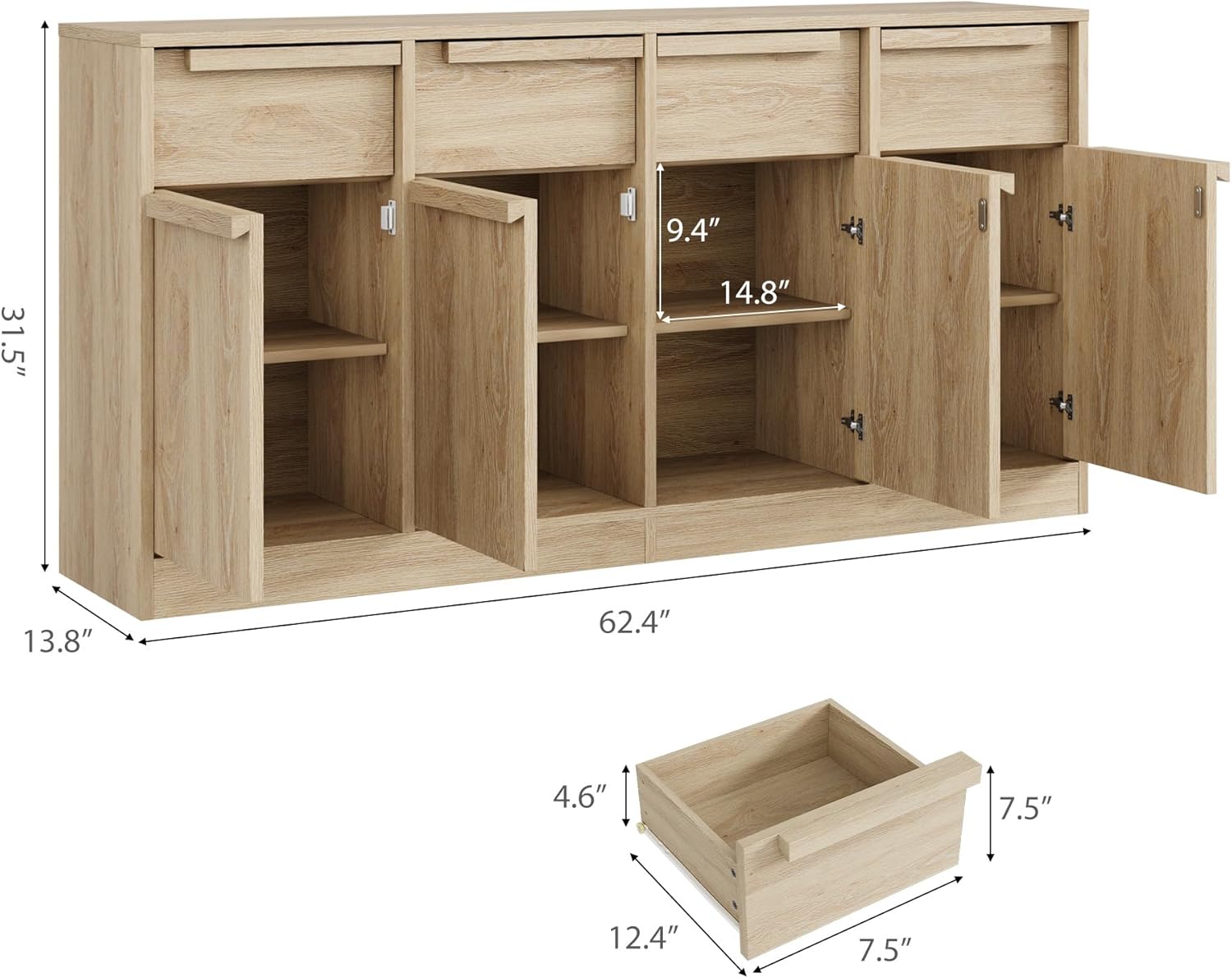 Qeetex LHF-BG-NT92217 Dining-Kitchen-Storarge - View #3