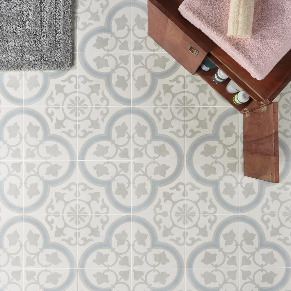 Agave 9" x 9" Multicolor Matte Porcelain Tile