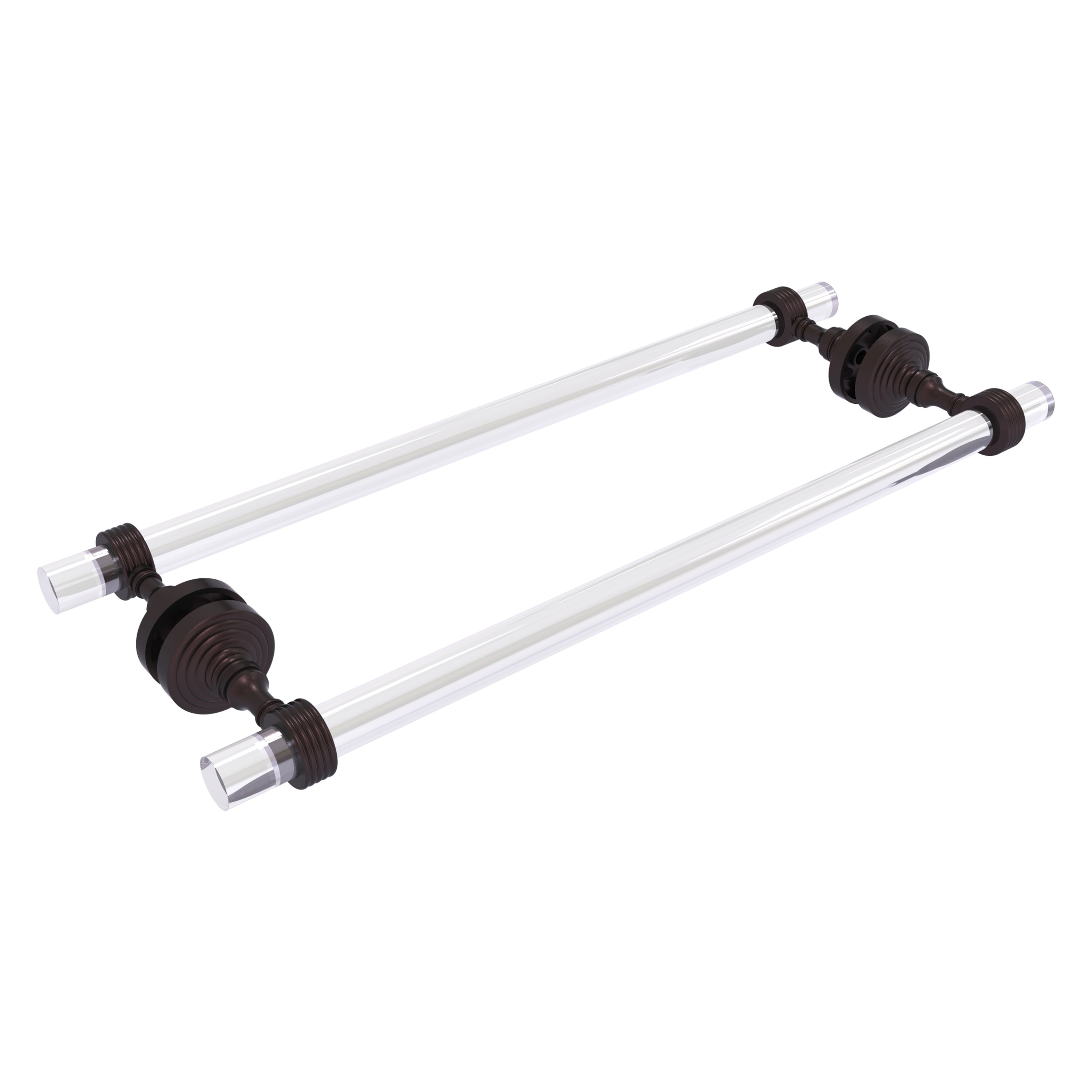Allied Brass PG-41G-BB-18-ABZ Pacific Grove 18-in double Antique Bronze Wall mount Double Towel Bar