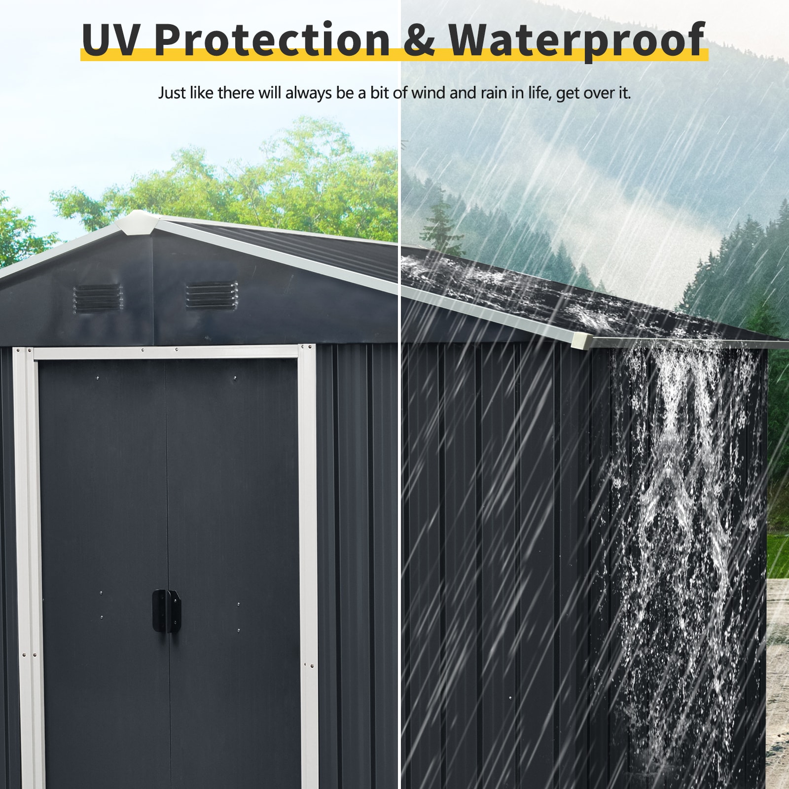 Xspracer ML-OS251WP Metal-Storage-Buildings-Sheds - View #3