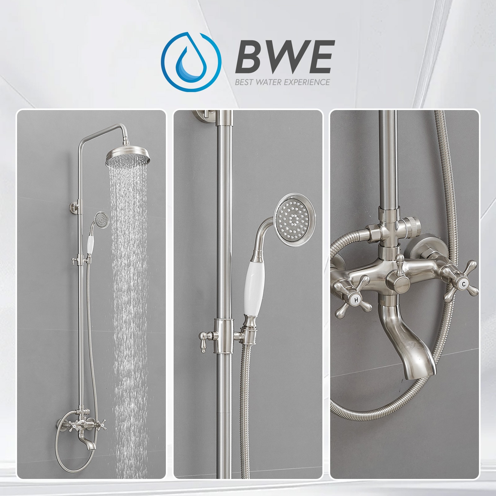 BWE A-98016-N Showerhead-Bar-Panels - View #5