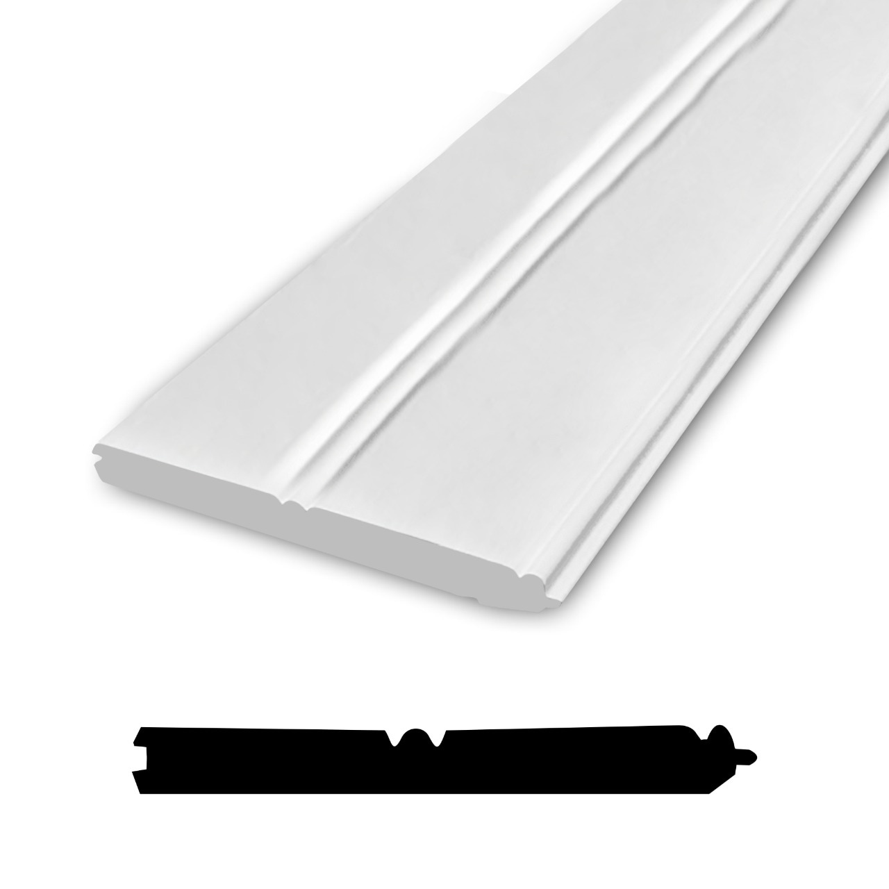 RELIABILT 5-1/2-in x 8-ft Beaded/Smooth White PVC Tongue and Groove Wall Plank ( 3.67-sq ft )