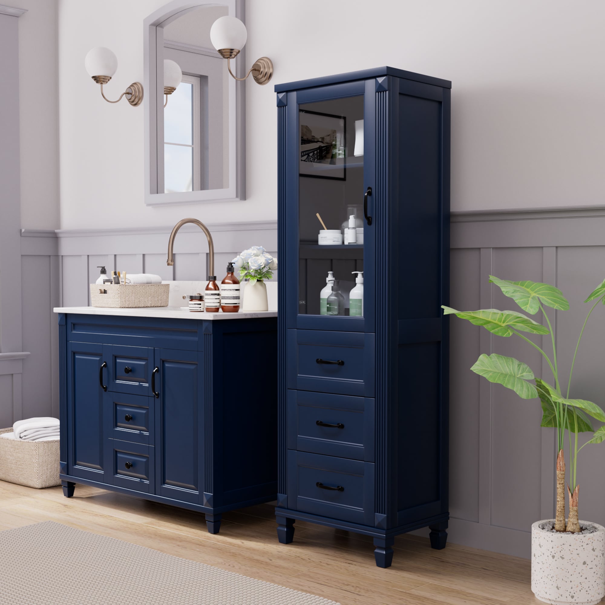 VOUA SAF-XNECW2-BE1 Linen-Cabinets - View #2