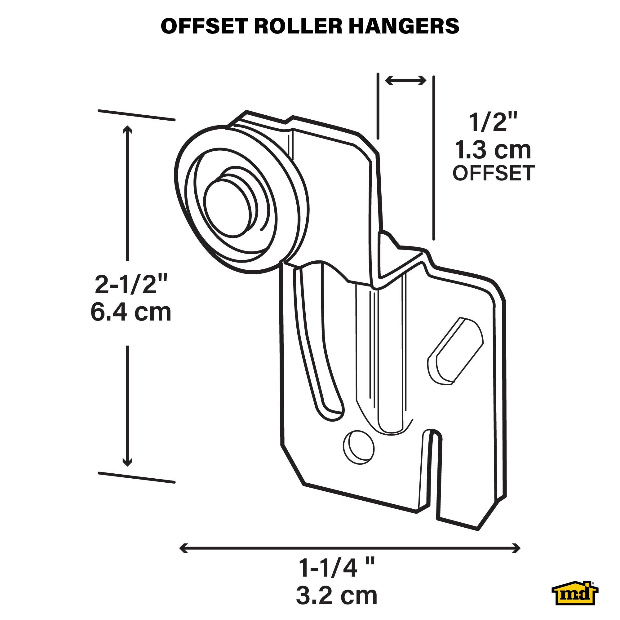 M-D 45411 Sliding-Closet-Door-Rollers - View #2