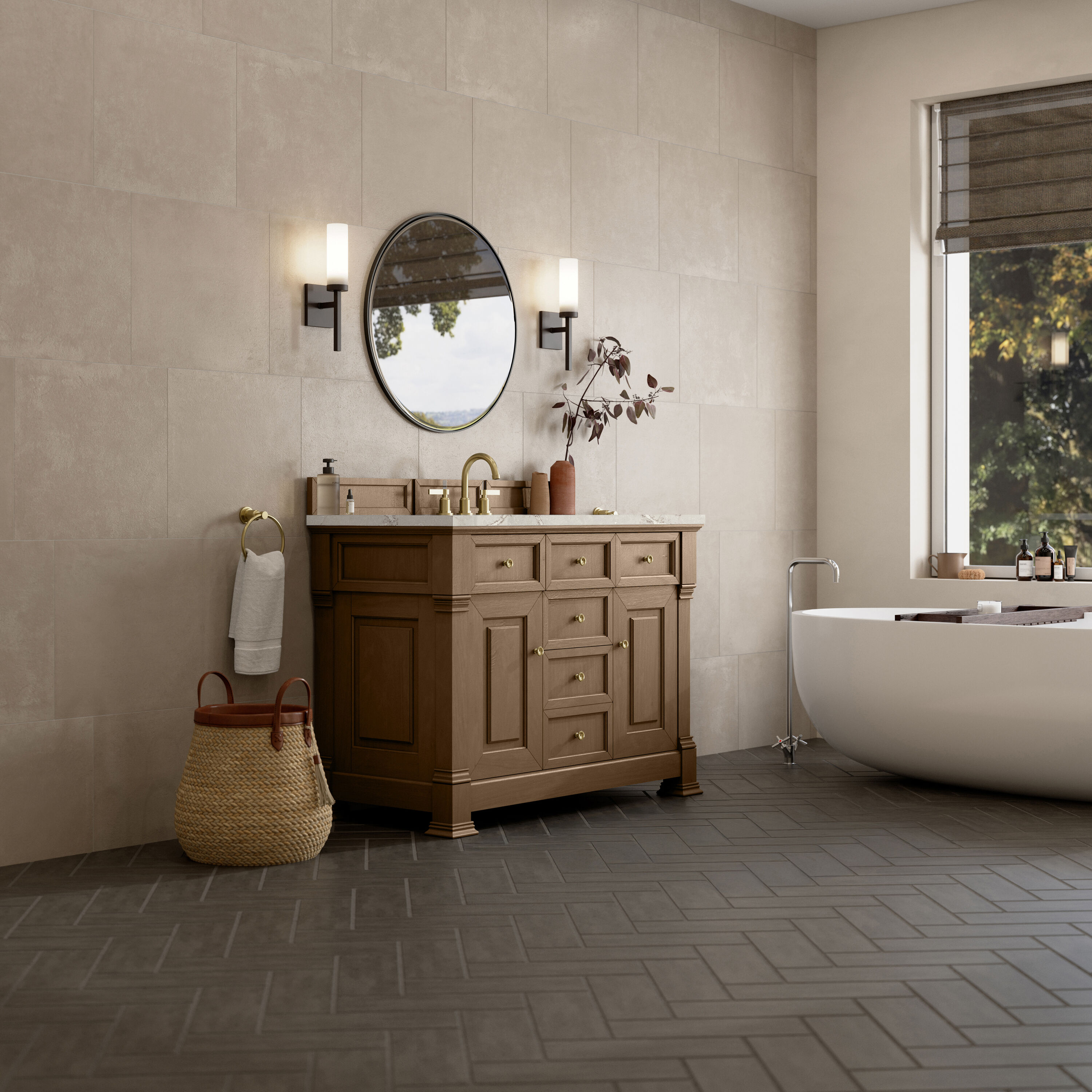 James Martin Vanities 547-V48-PCN-3VSL Bath-Vanity-Combo - View #4