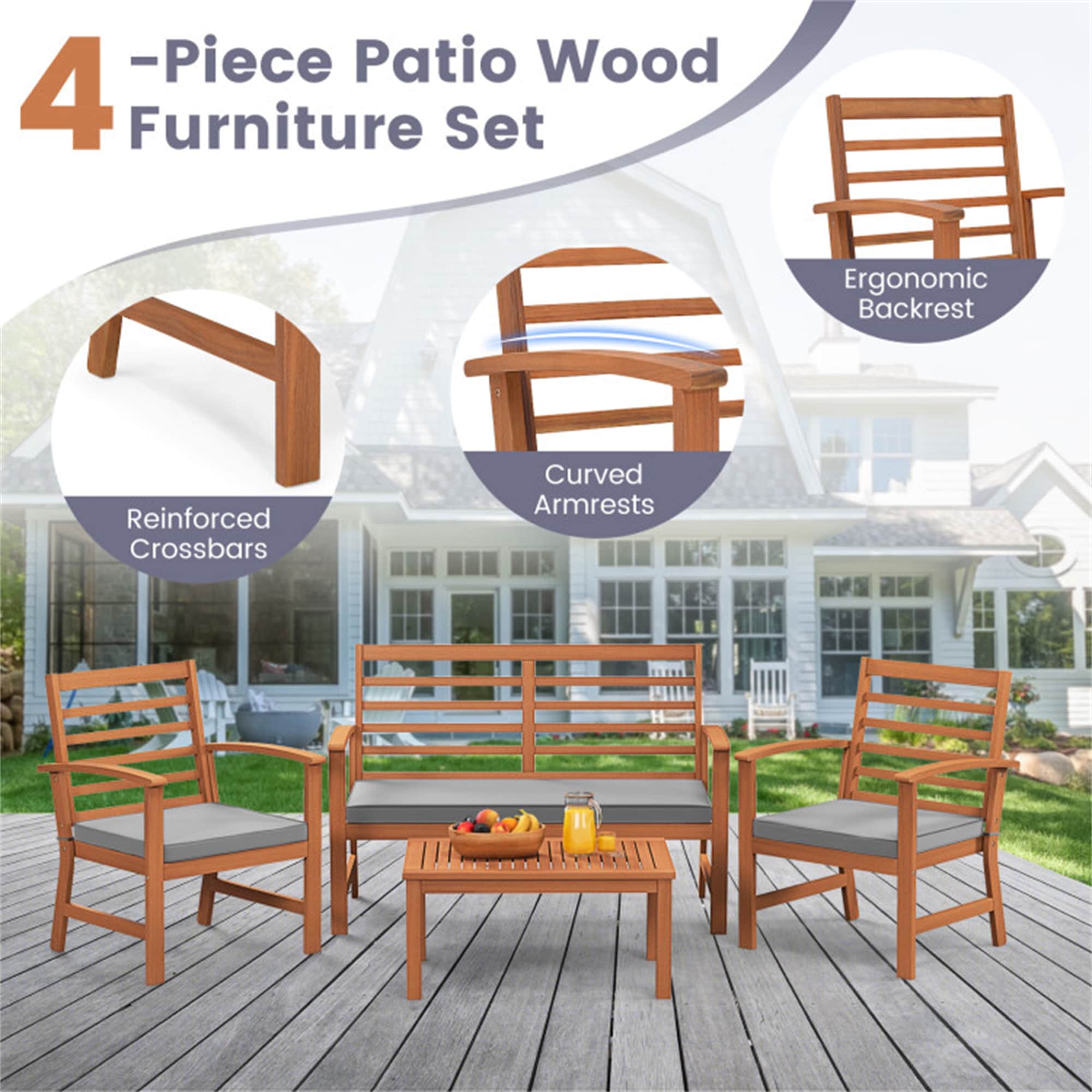 BABOOM BOM-72078GR-OR Patio-Conversation-Sets - View #8