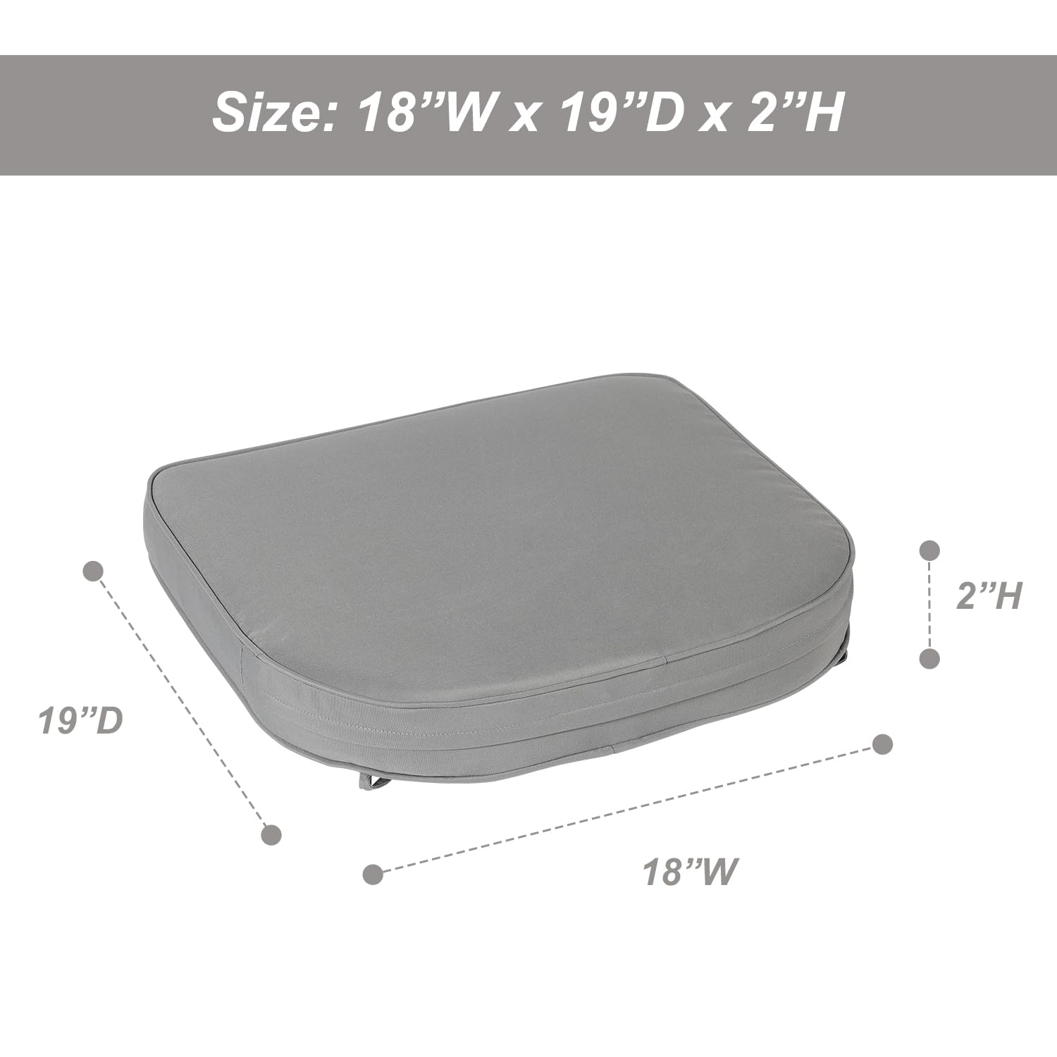 Aoodor A281-PCGCG Patio-Furniture-Cushions - View #3